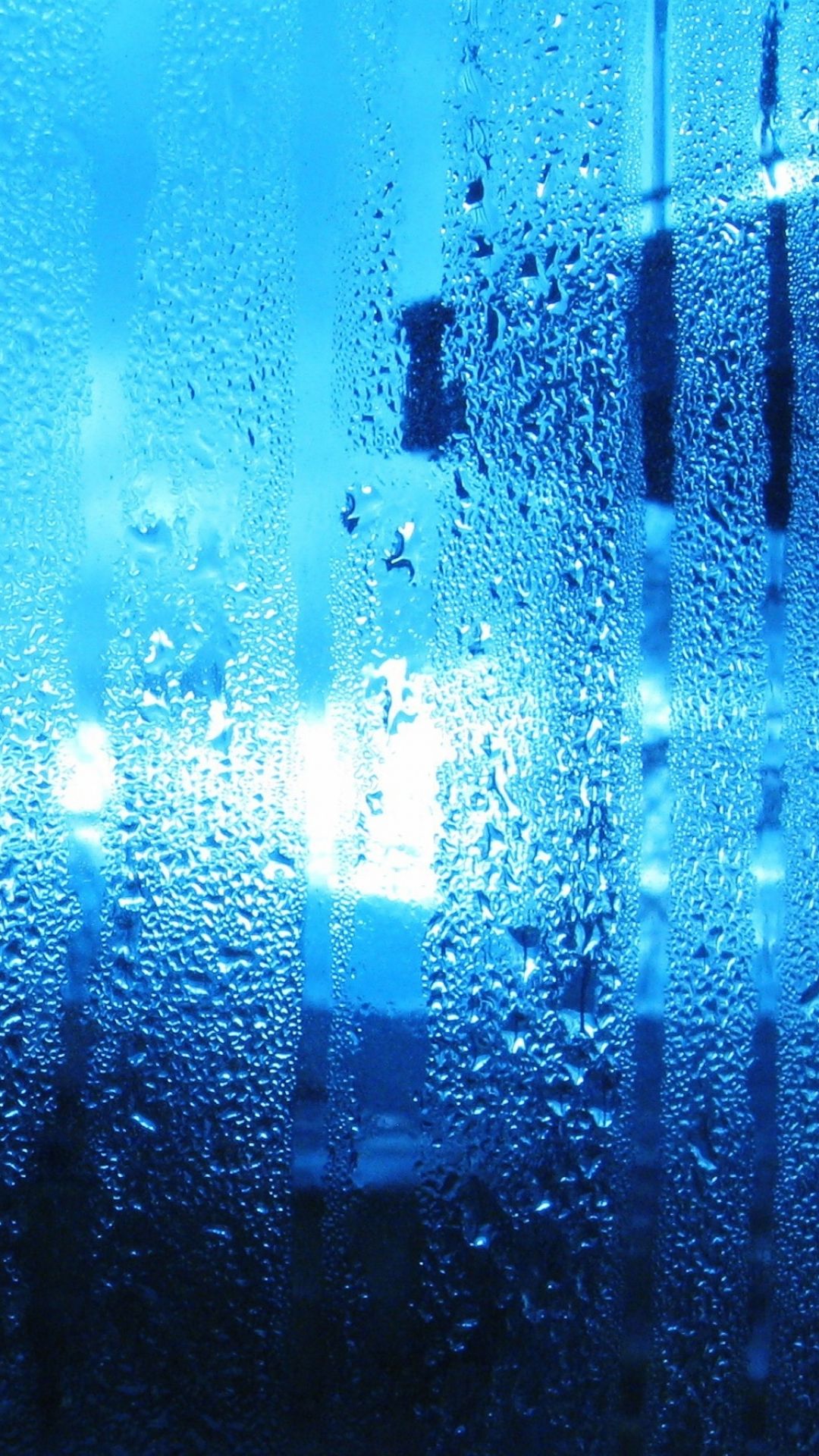 Blur Glass Rain Wallpaper HD