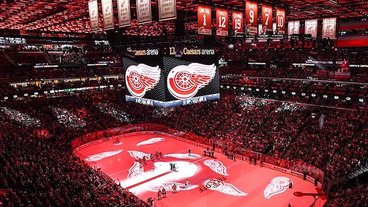 Detroit Red Wings Little Caesars Arena Wallpaper