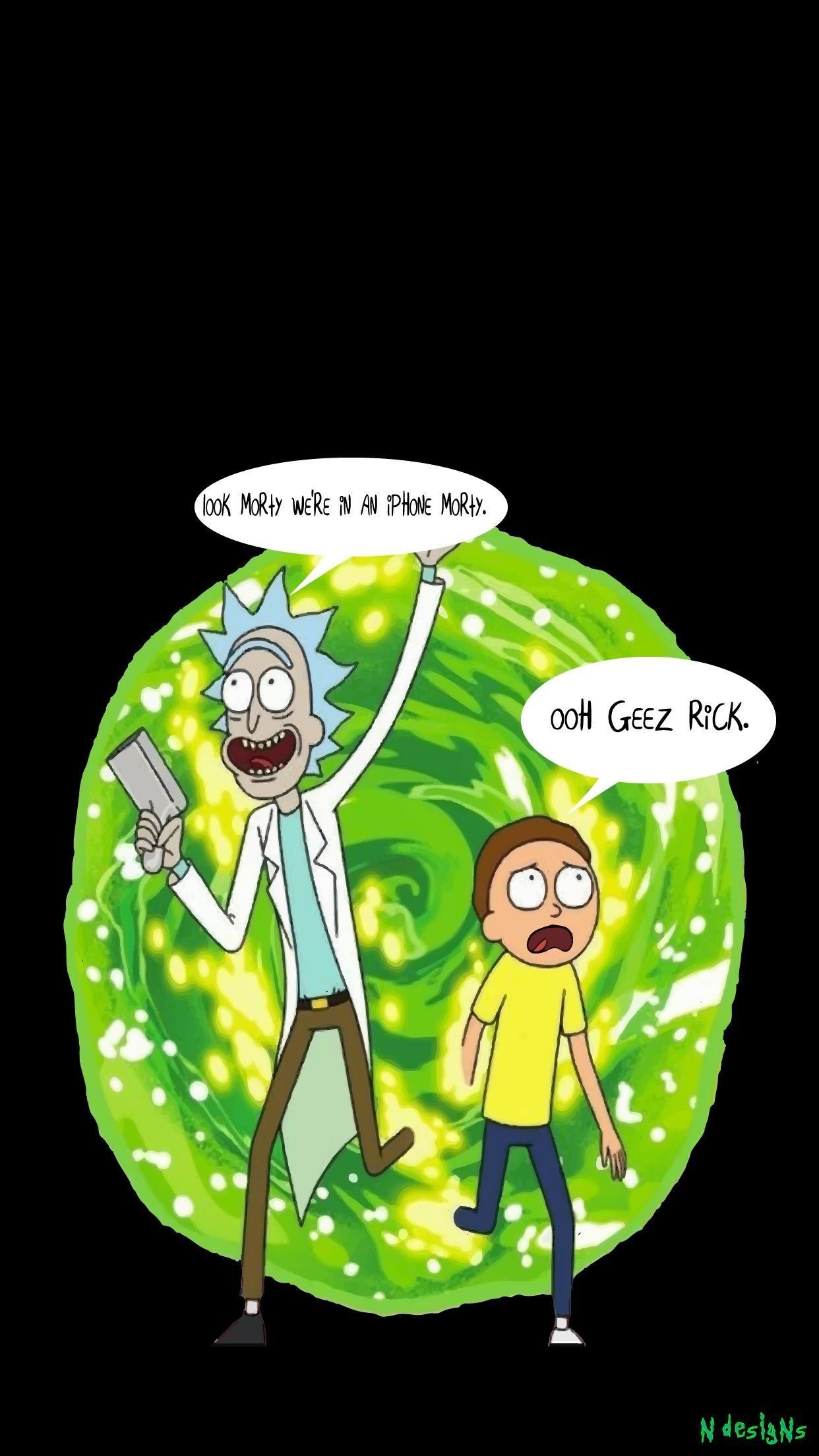 iPhone 7 Rick And Morty iPhone Wallpaper HD