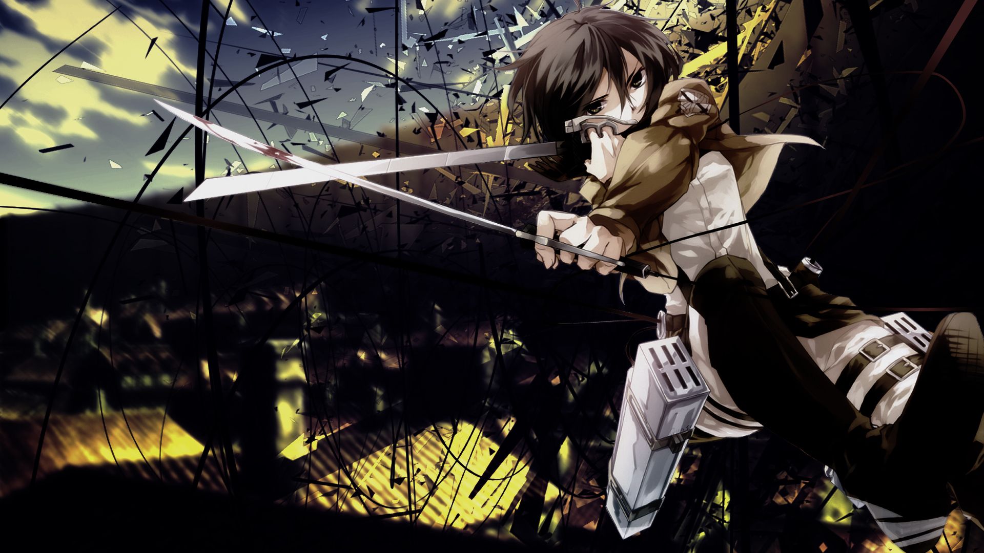 Free download Attack on Titan Mikasa 7h Wallpaper HD 1920x1080