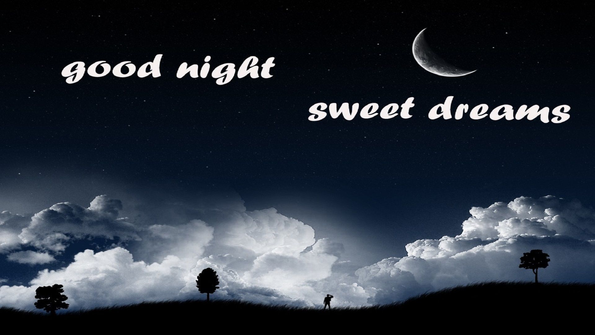 Good Night Sweet Dreams Wishes and Greetings HD Wallpaper