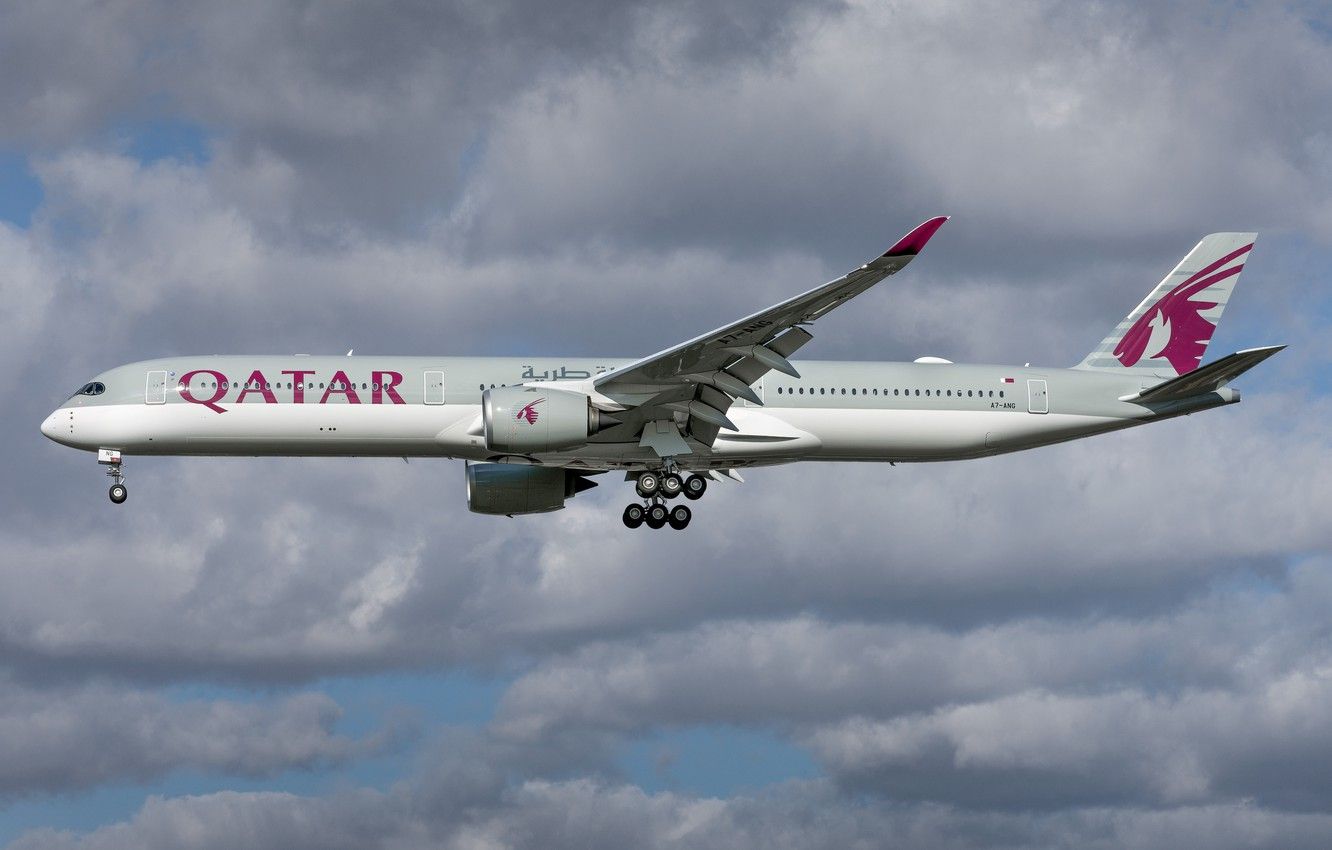 Wallpaper Airbus, Qatar Airways, A350 1000 Image For Desktop, Section авиация