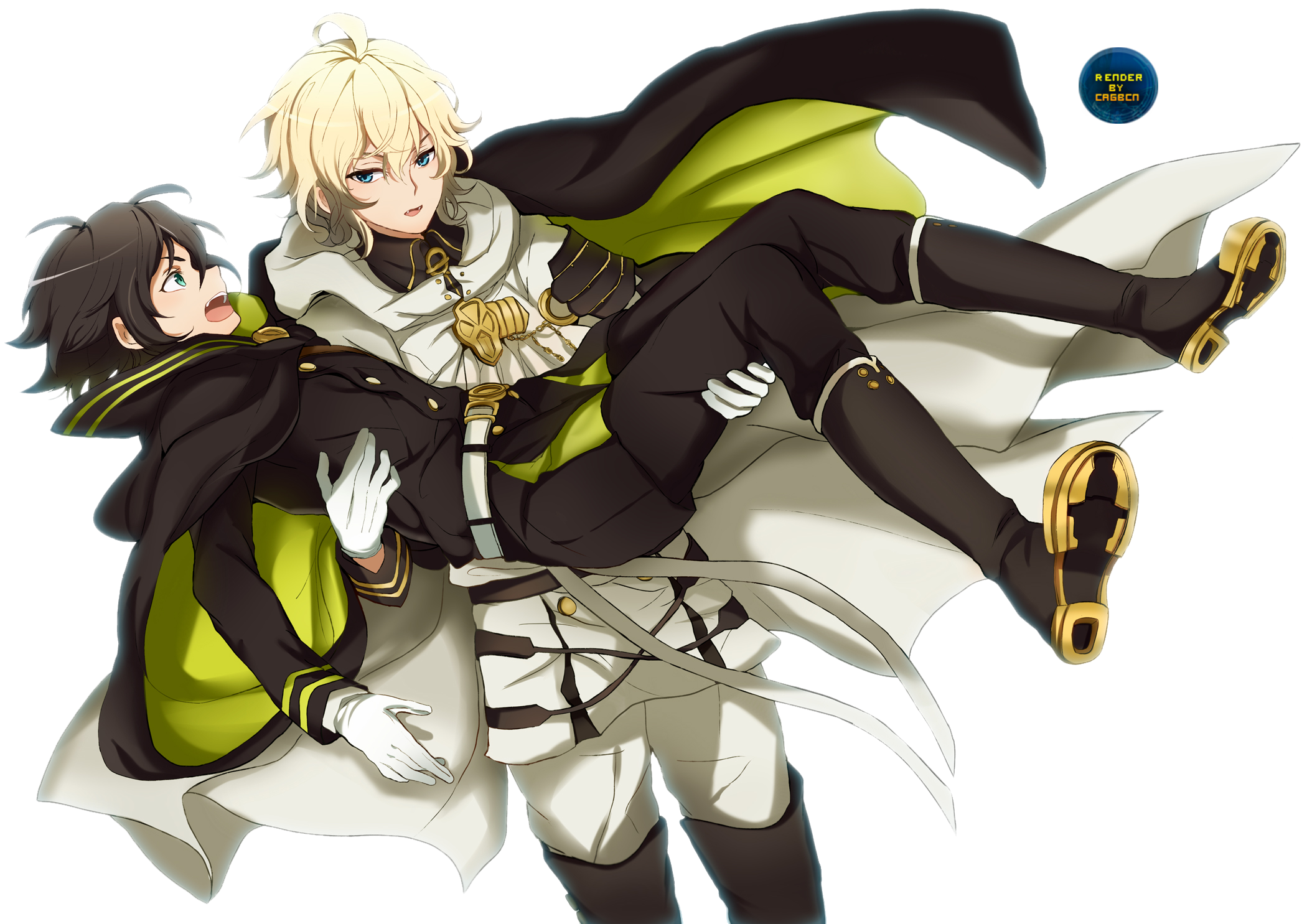 Mika and End of the Seraph Yuu Wallpaper