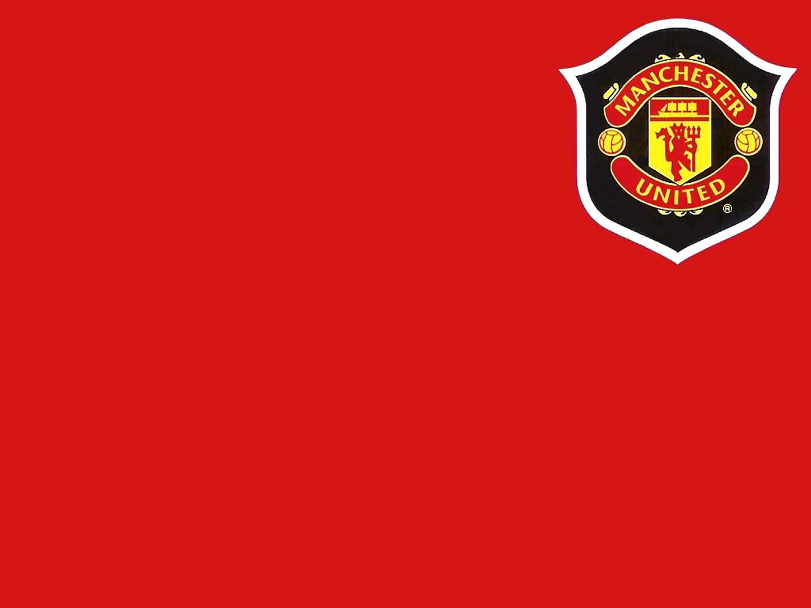 Manchester United Logo High Def Desktop Wallpaper