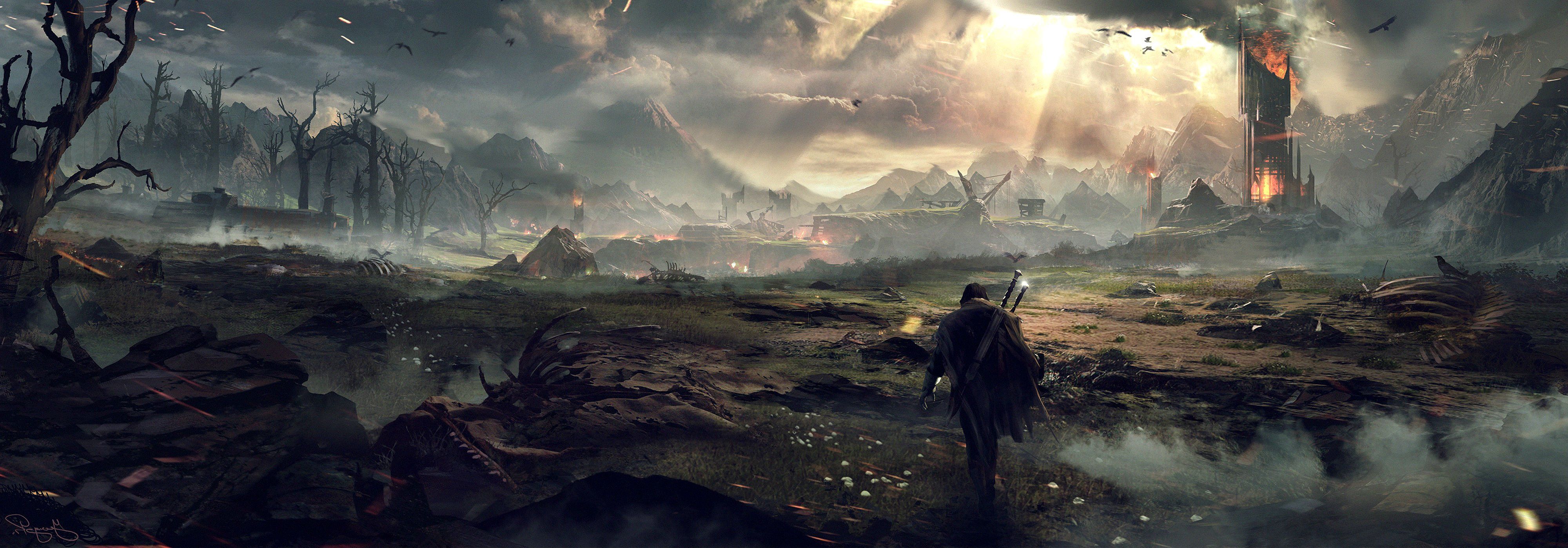 Dual Monitor Wallpaper Lord Of The Rings Wallpaper