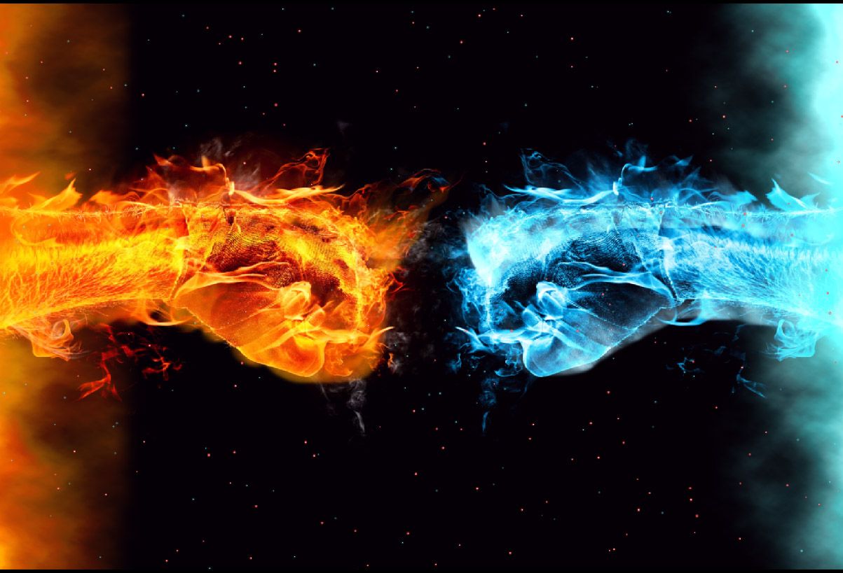 Cold Fire Animated Wallpaper
