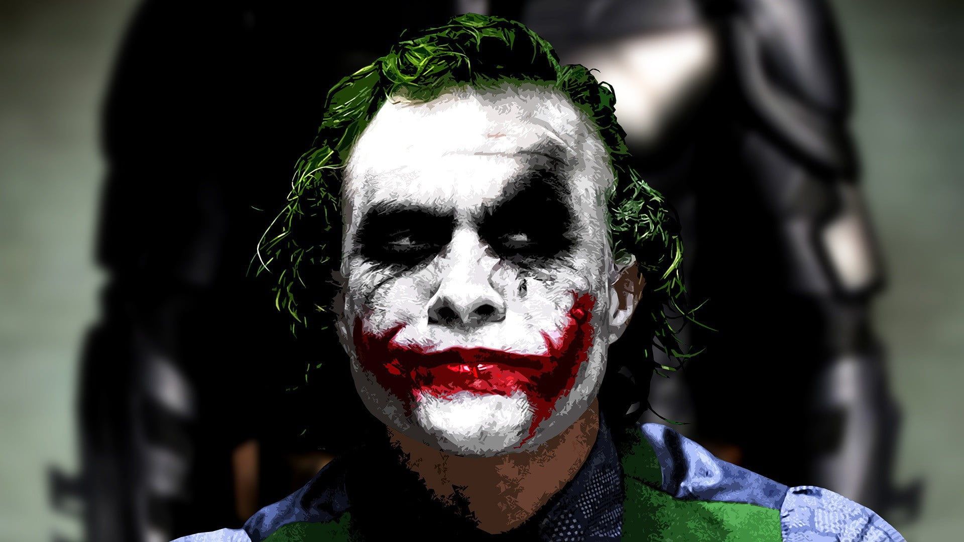 Heath Ledger as The Joker in the Dark Knight movie still HD