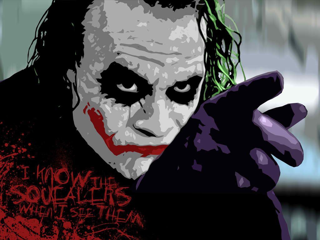 Heath Ledger Joker Wallpaper HD. Joker, Animasi, Gambar