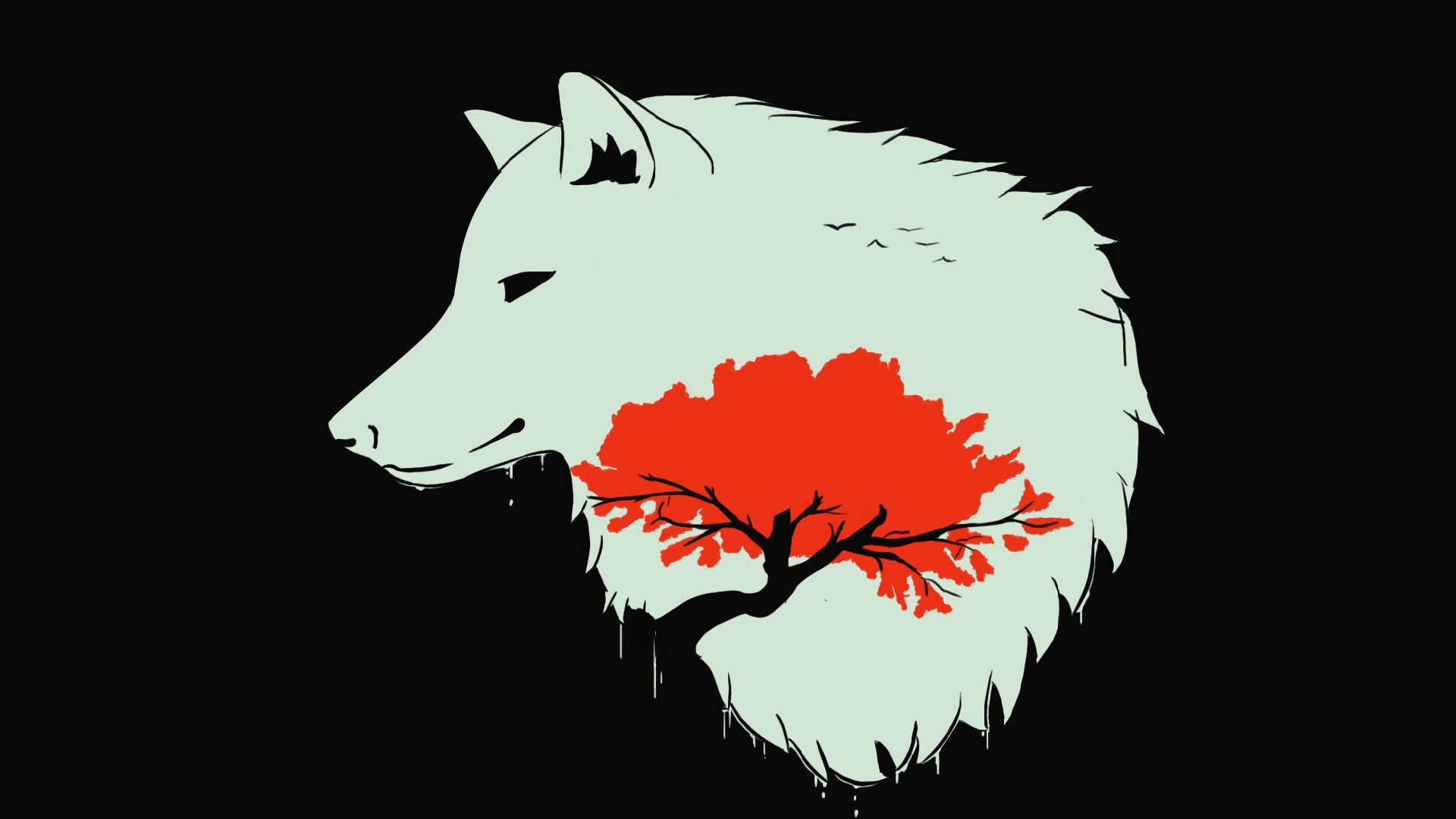 Minimalist Wolf Wallpaper Free Minimalist Wolf Background