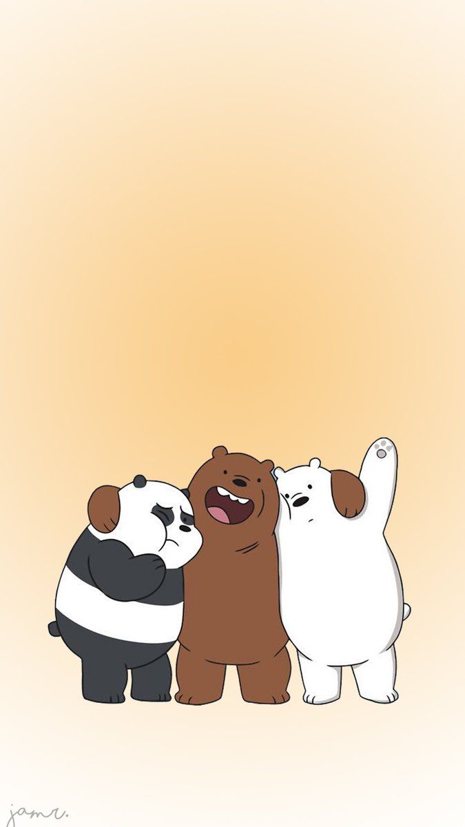 We Bare Bears Hug, Download Wallpaper