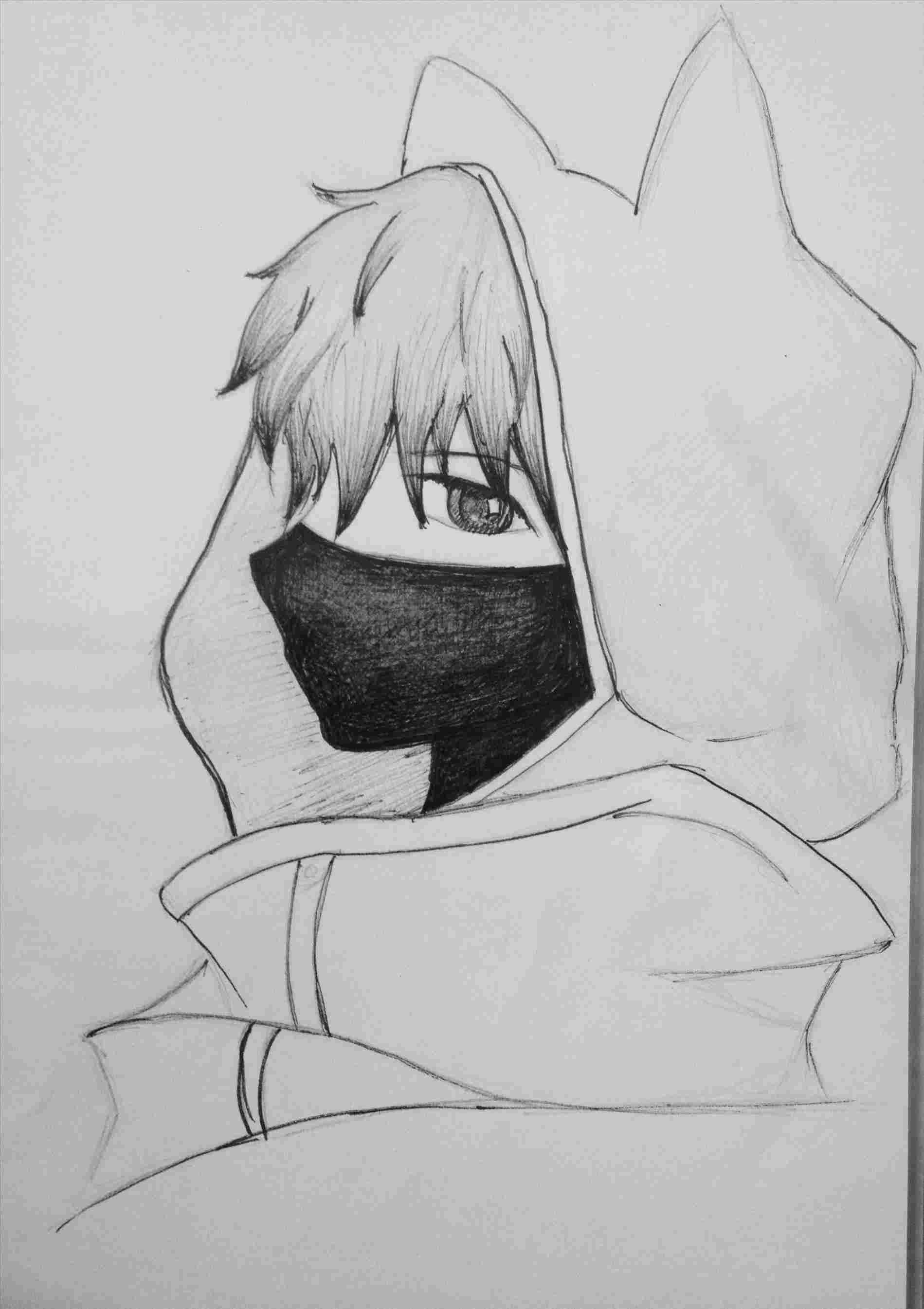Pencil Sketch Cute Easy Anime Boy Drawing - another-wiens