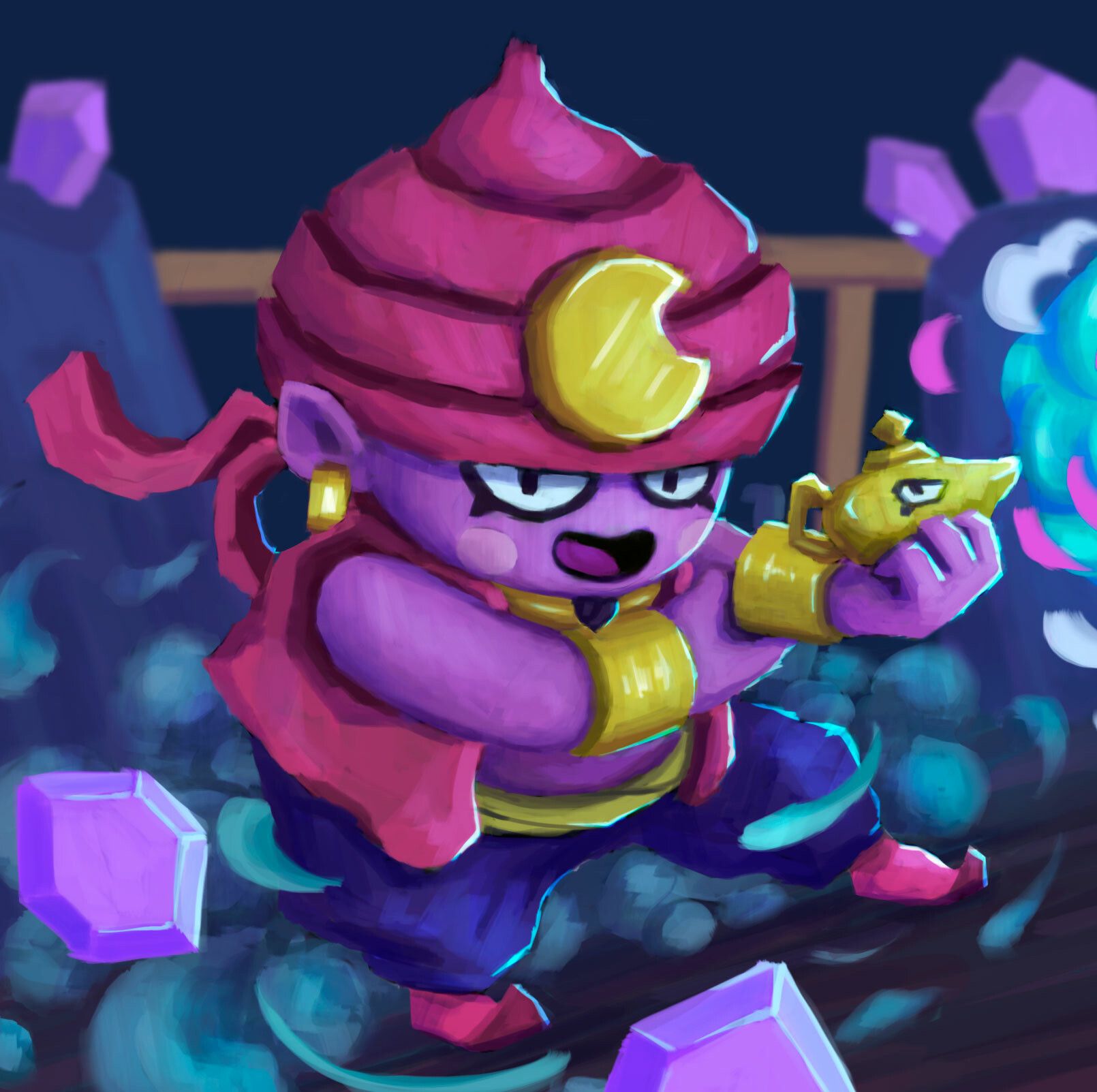 Brawl Stars Gene Wallpapers Wallpaper Cave