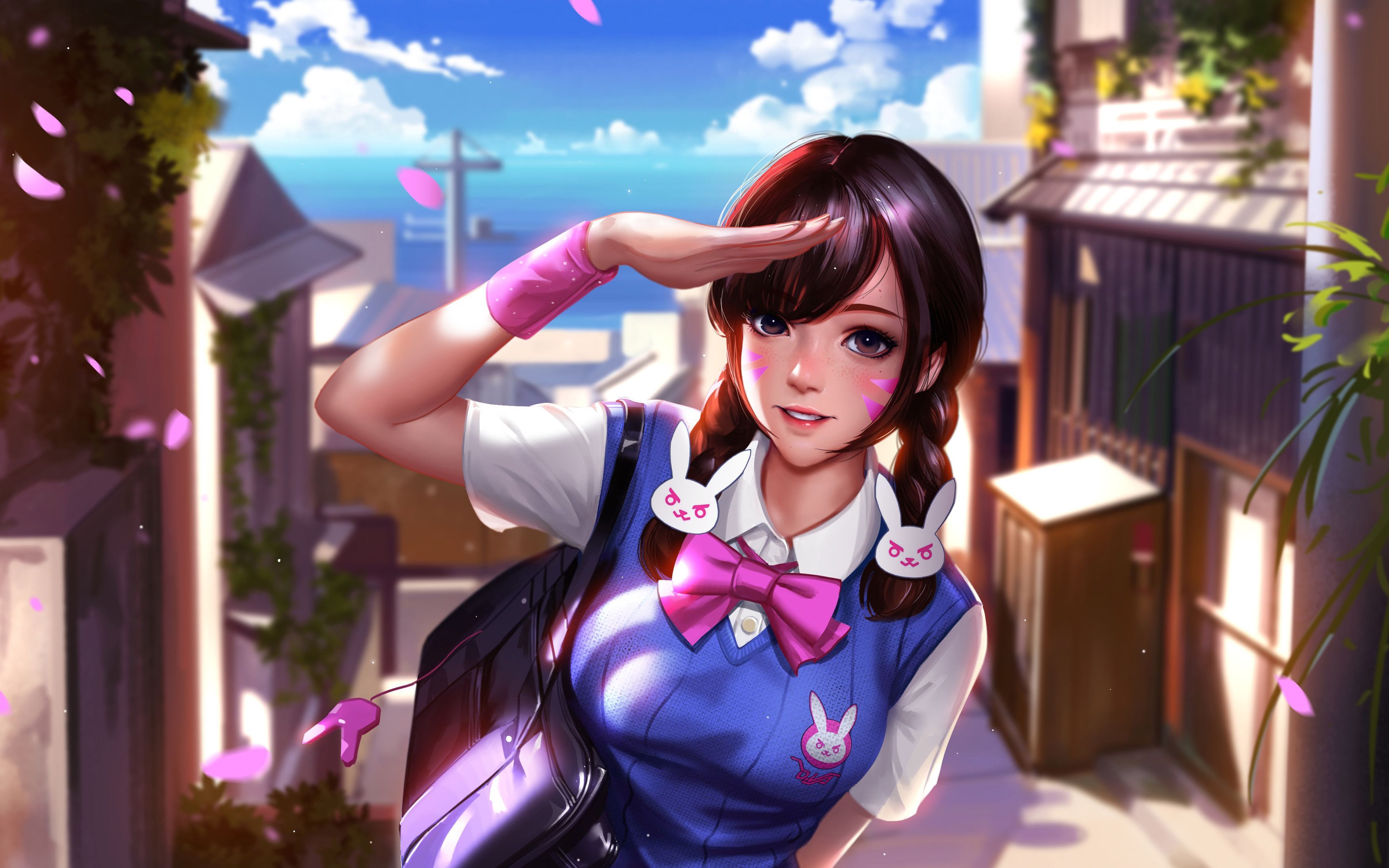 DVa Uniform Overwatch Artwork. Overwatch, Overwatch wallpaper