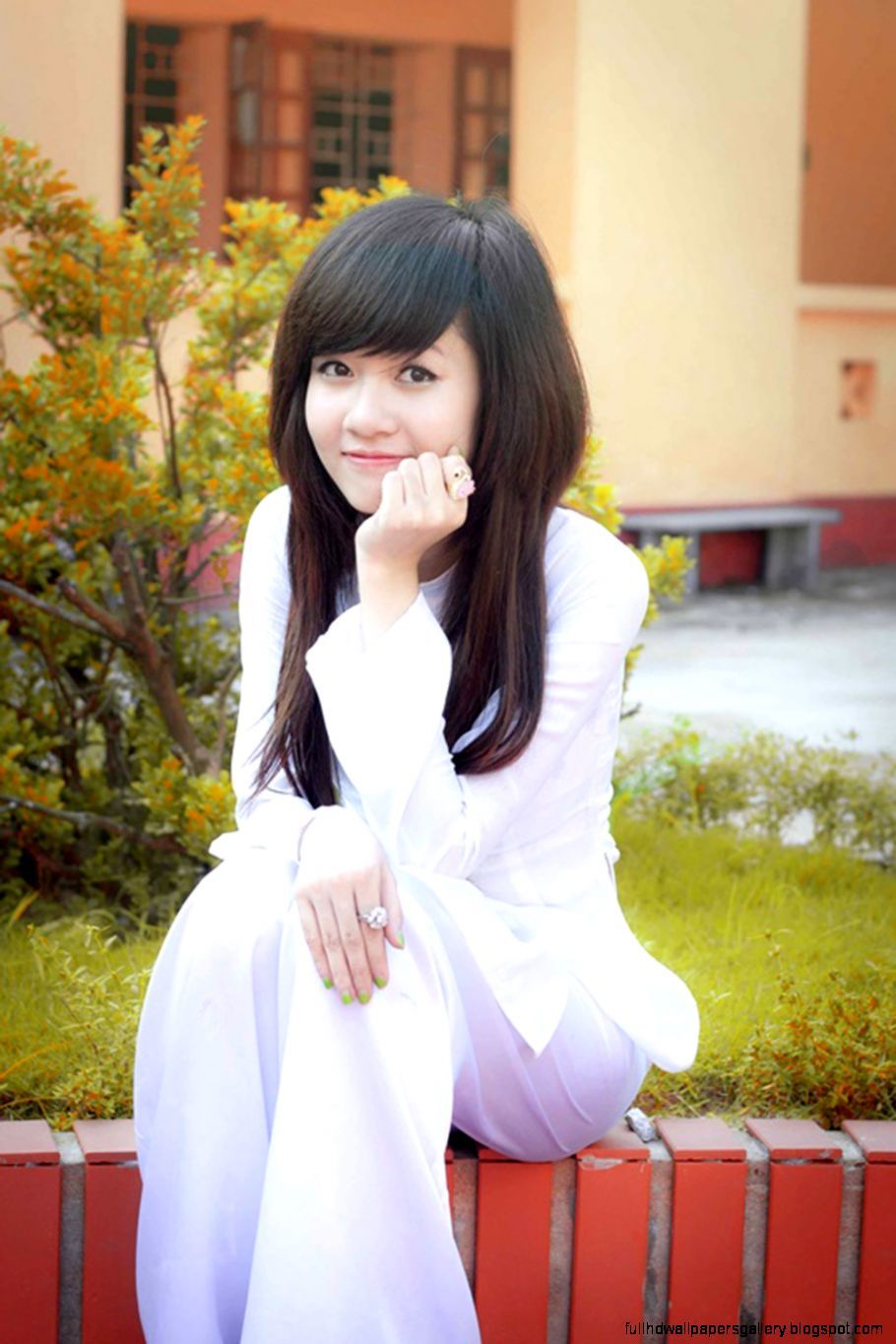 Beautiful School Girl Wallpaper. Full HD Wallpaper