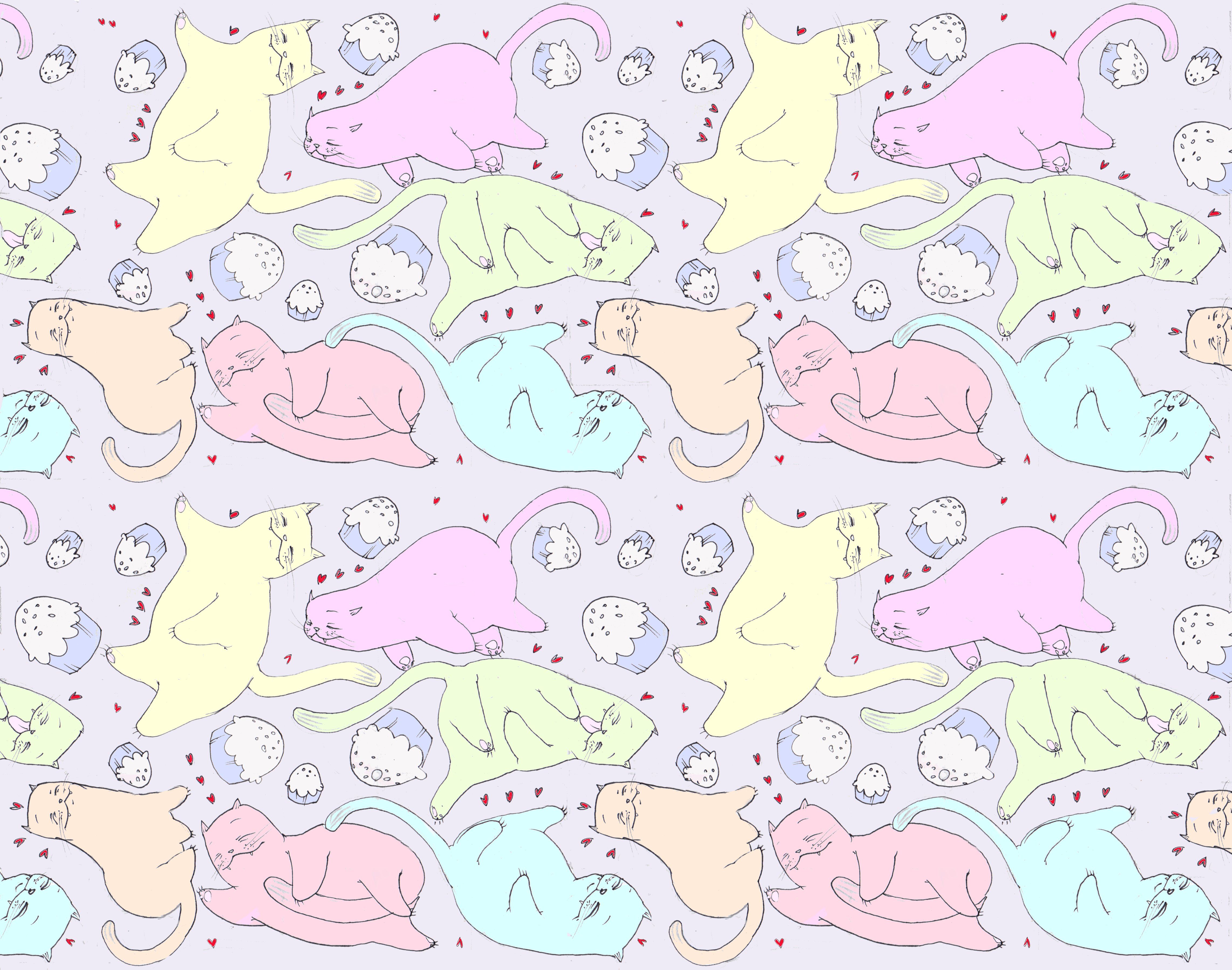 Type background, Cat pattern. jpeg v.9.9 background