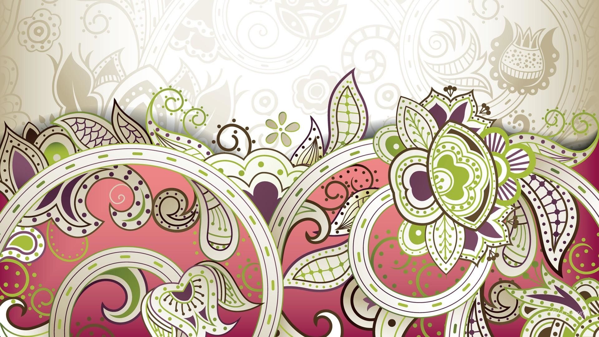 Paisley Pattern X Abstract Wallpaper HD