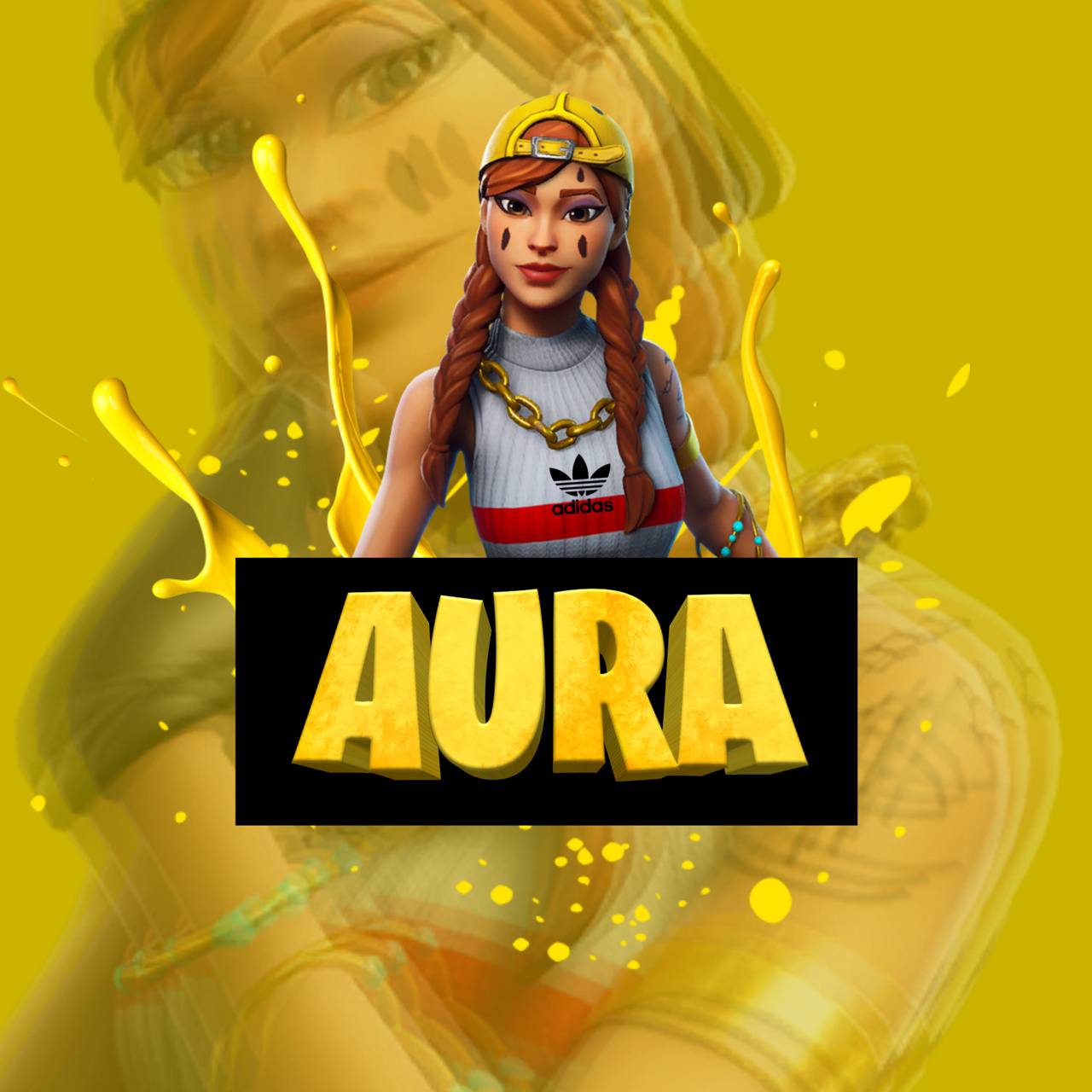 cool pictures of aura fortnite skin