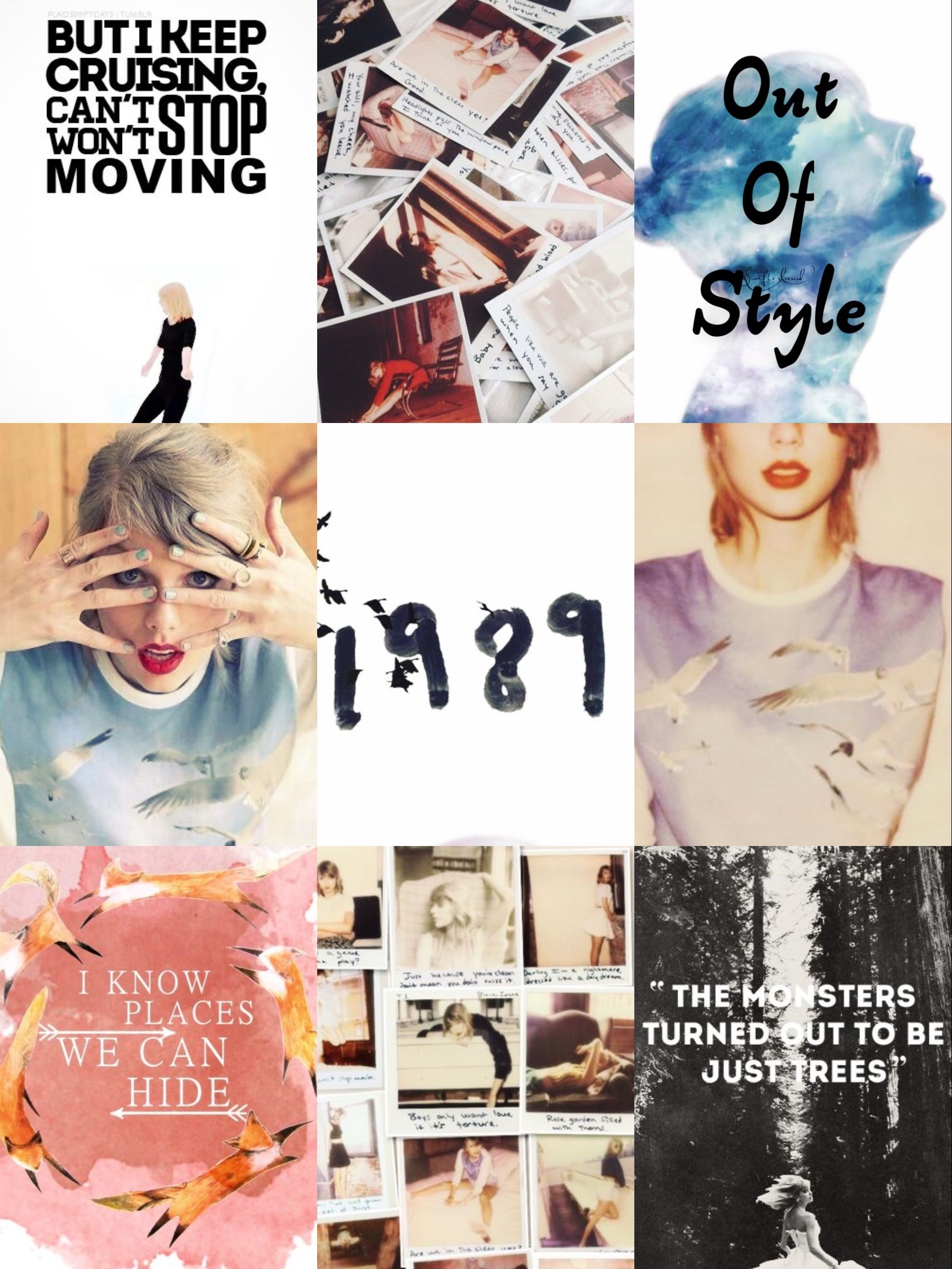 Taylor Swift 1989 Album Era Aesthetics Photo Collage!!! By CatsArt
