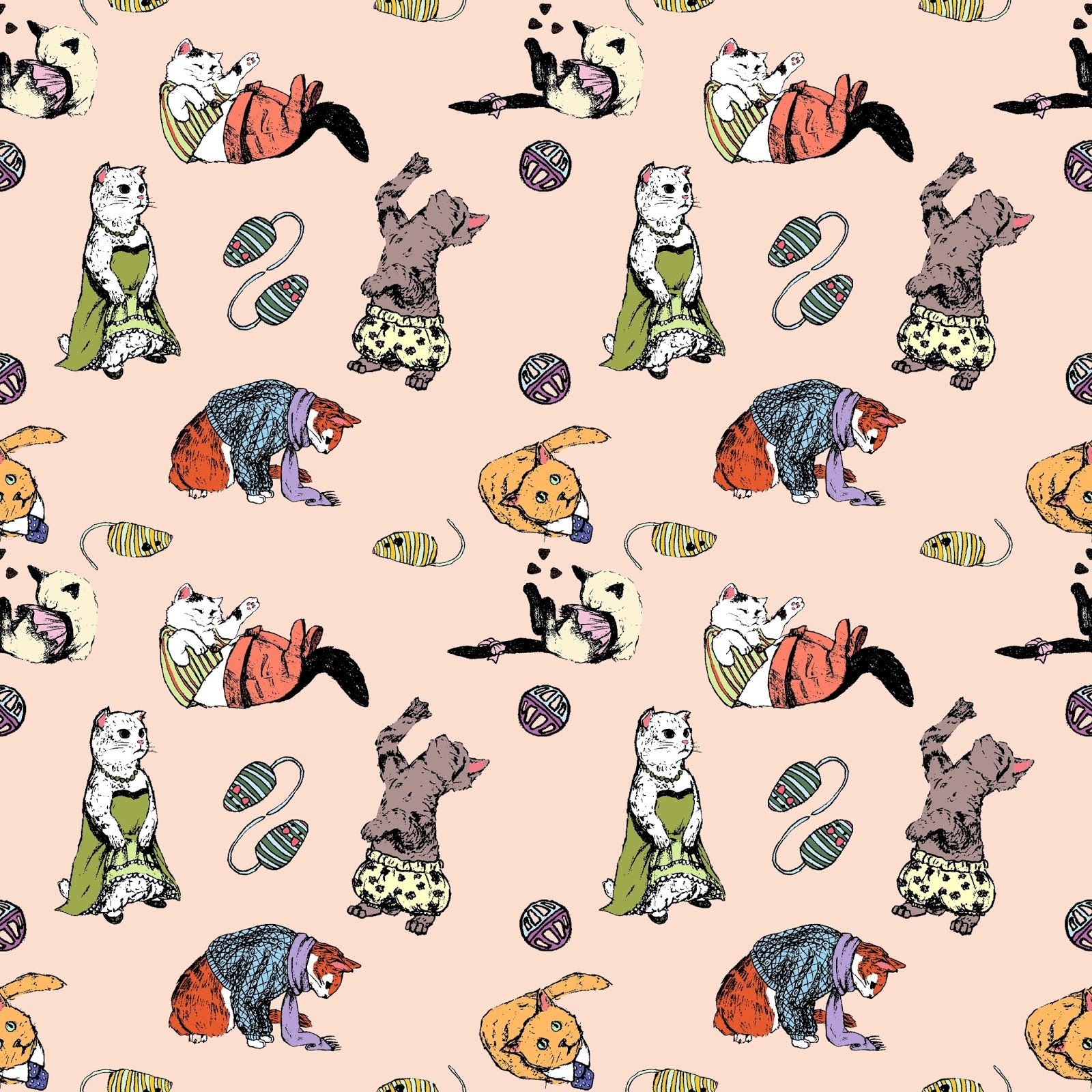 Free download Tumblr Cat Pattern Now i love drawing cats