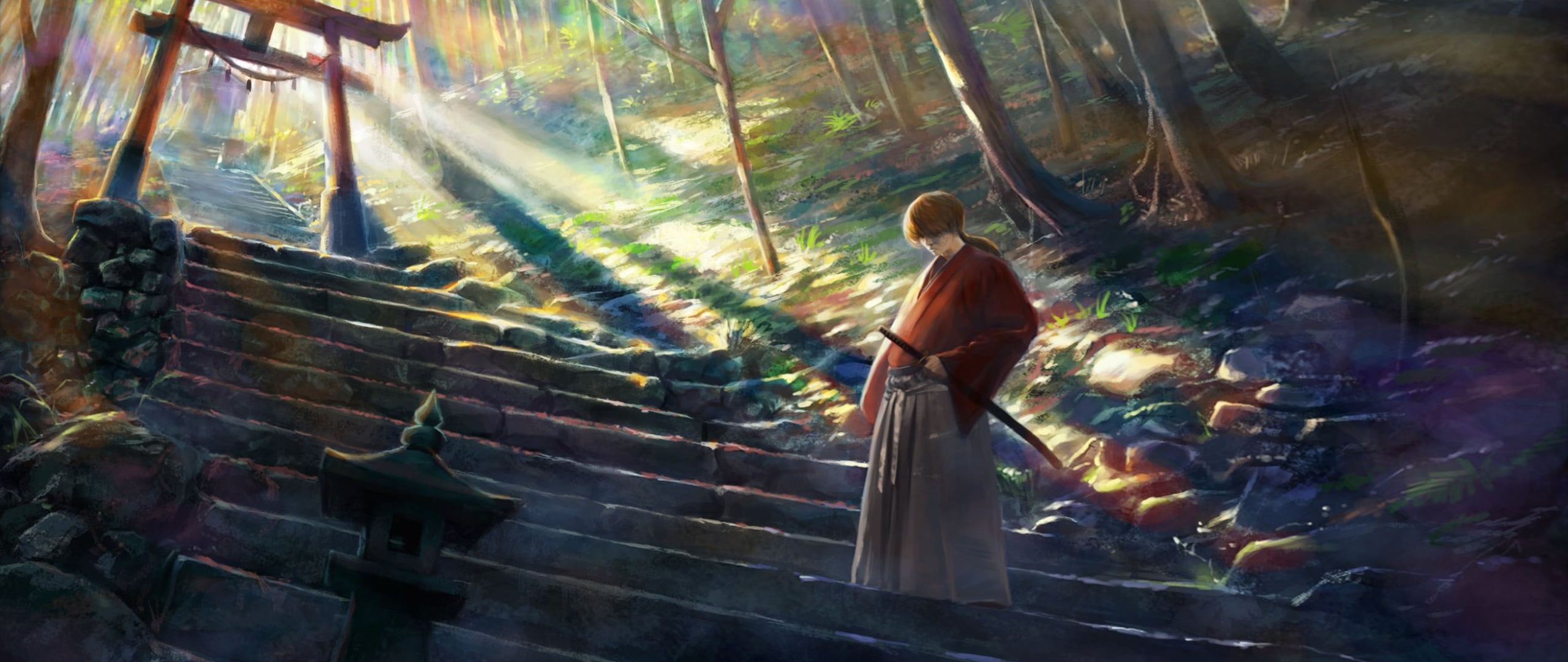 Samurai X Digital Wallpaper, Ultra Wide, Rurouni Kenshin, Anime