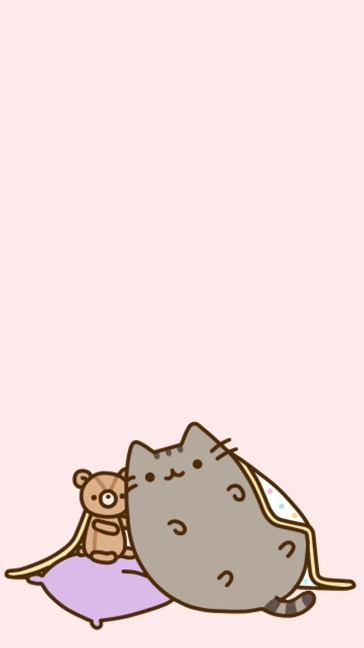 Pusheen teddy bear phone wallpaper. Pusheen cute, Pusheen cat