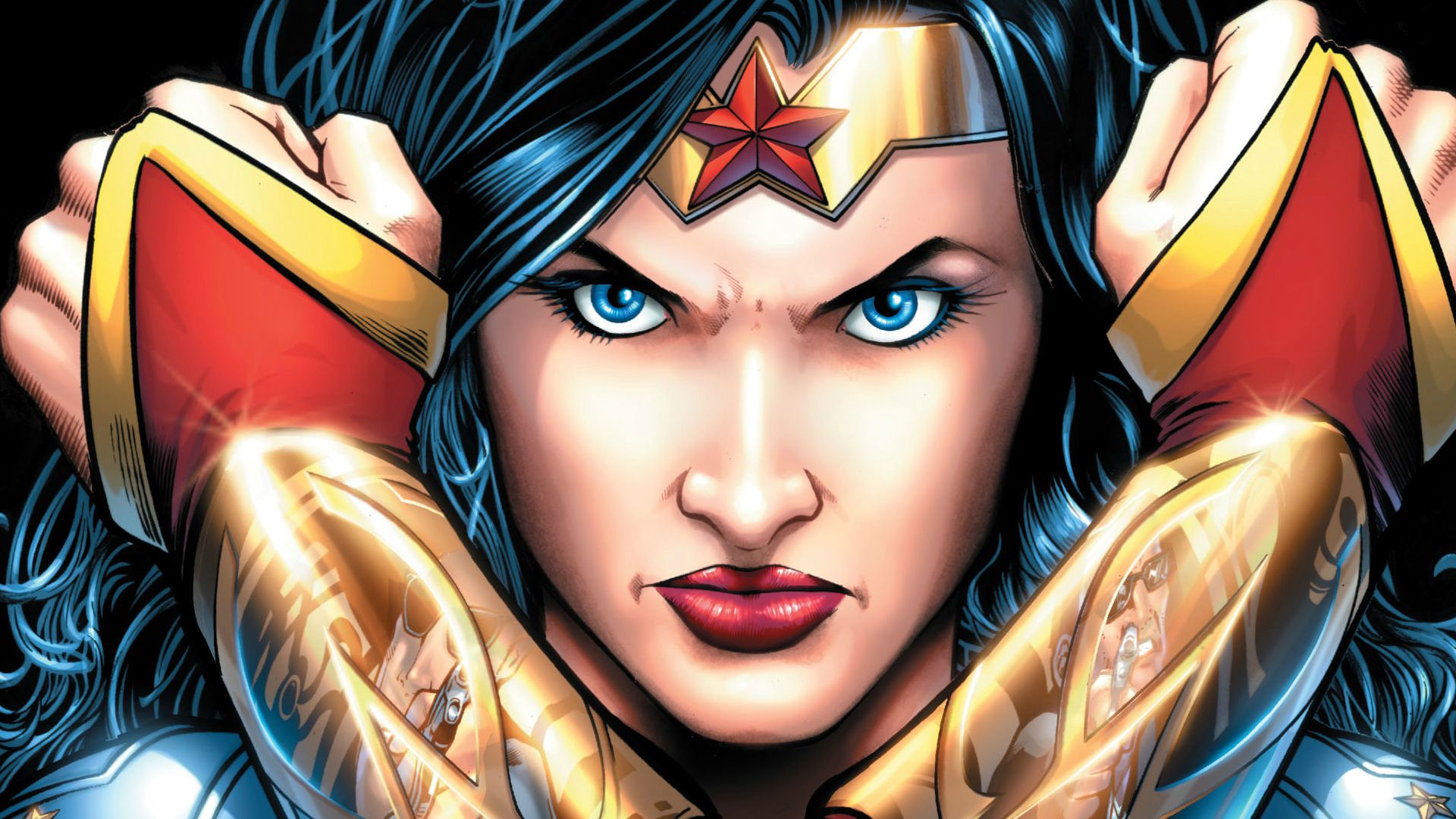 Wonder Woman DC Face HD wallpaper