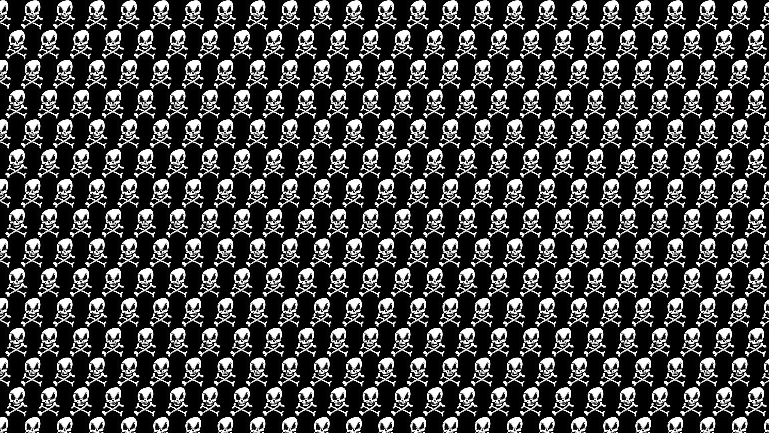 Cute Angry Skulls Desktop Wallpaper