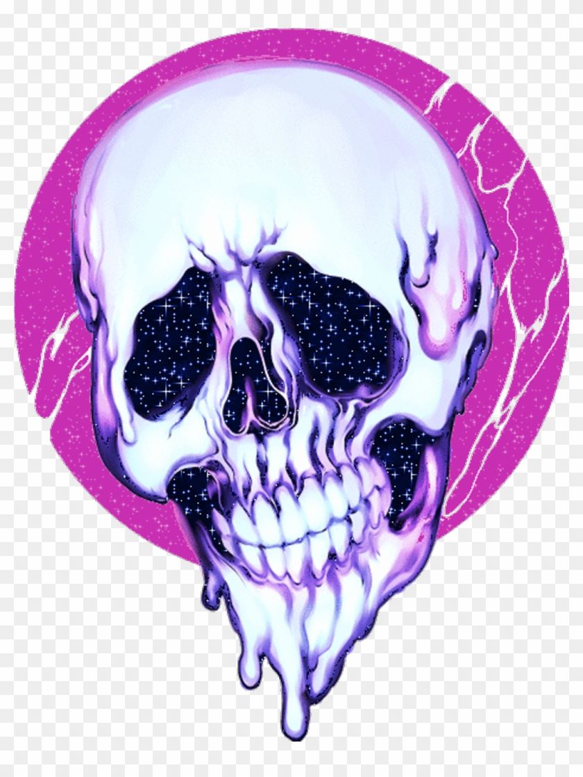 skull #skeleton #trippy #psychedelic #aesthetic #tumblr