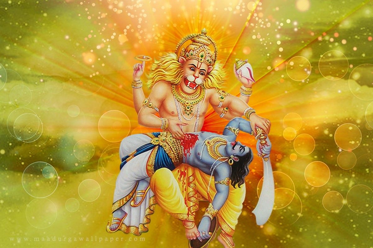 Gods Own Web: Lord Narasimha Image. Lord Narasimha Photo. Lord