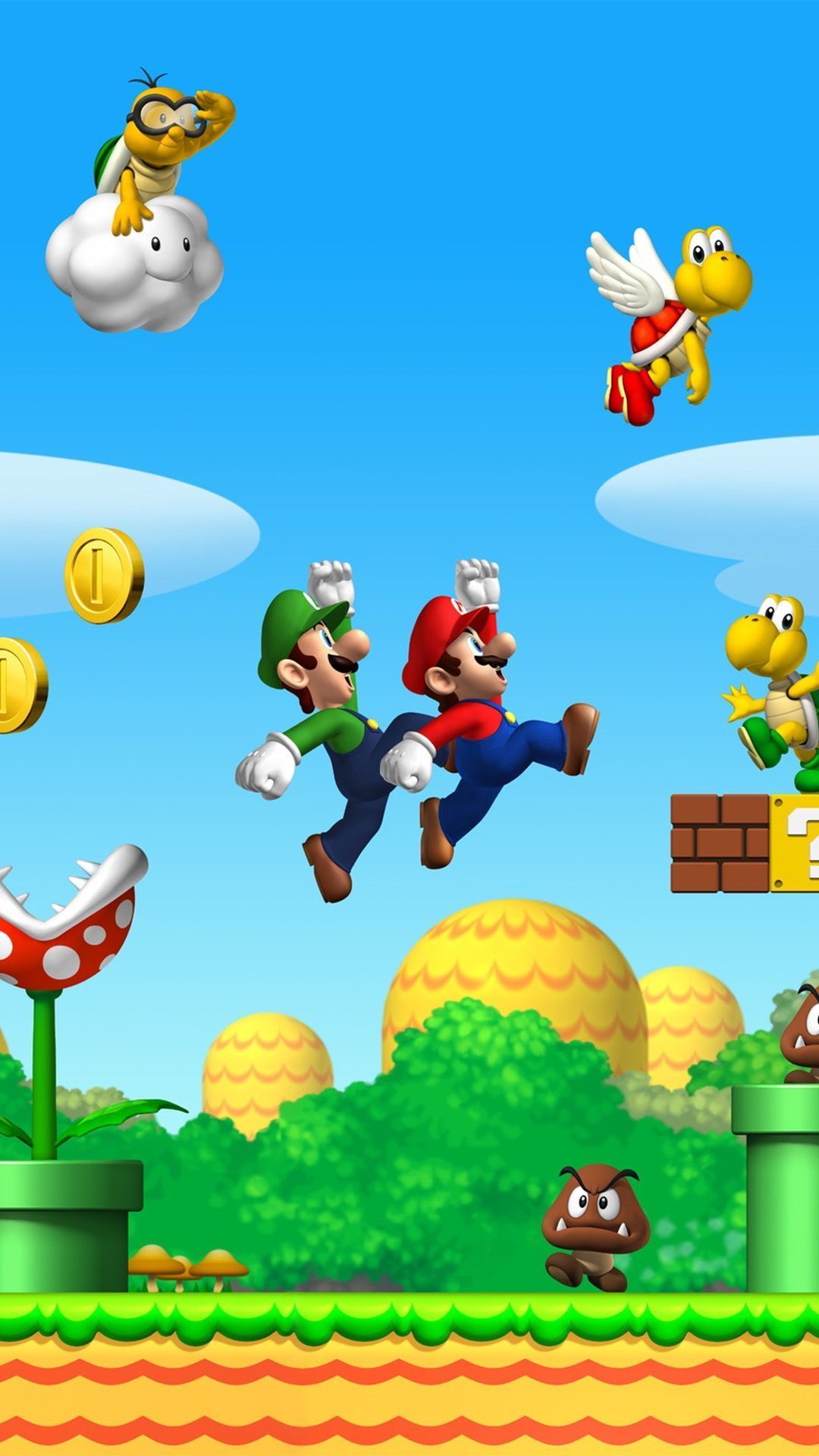 Bit Mario iPhone Background. Super mario art, Mario, Mario and luigi