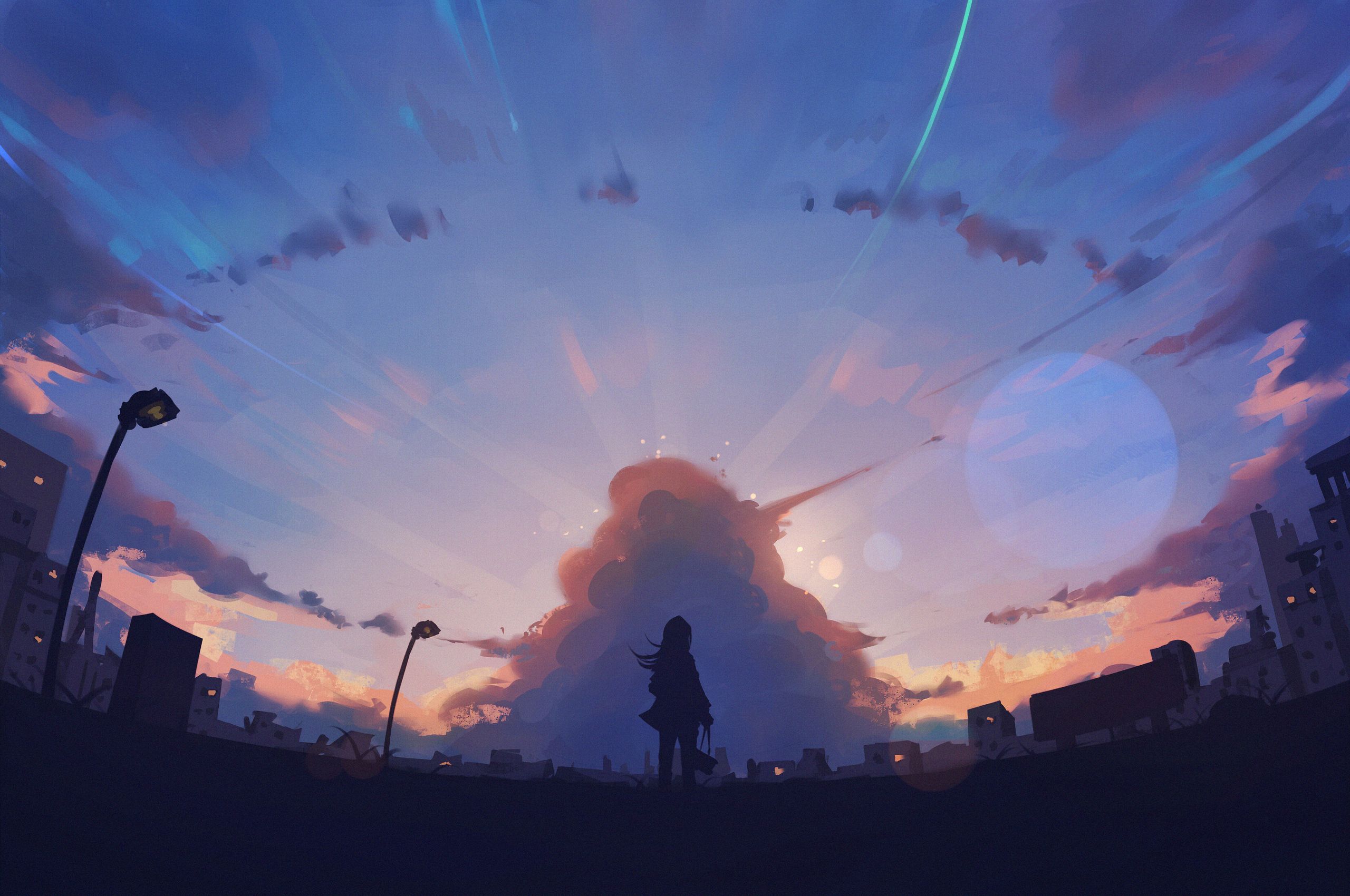 Behind The Clouds Anime 4k Chromebook Pixel HD 4k