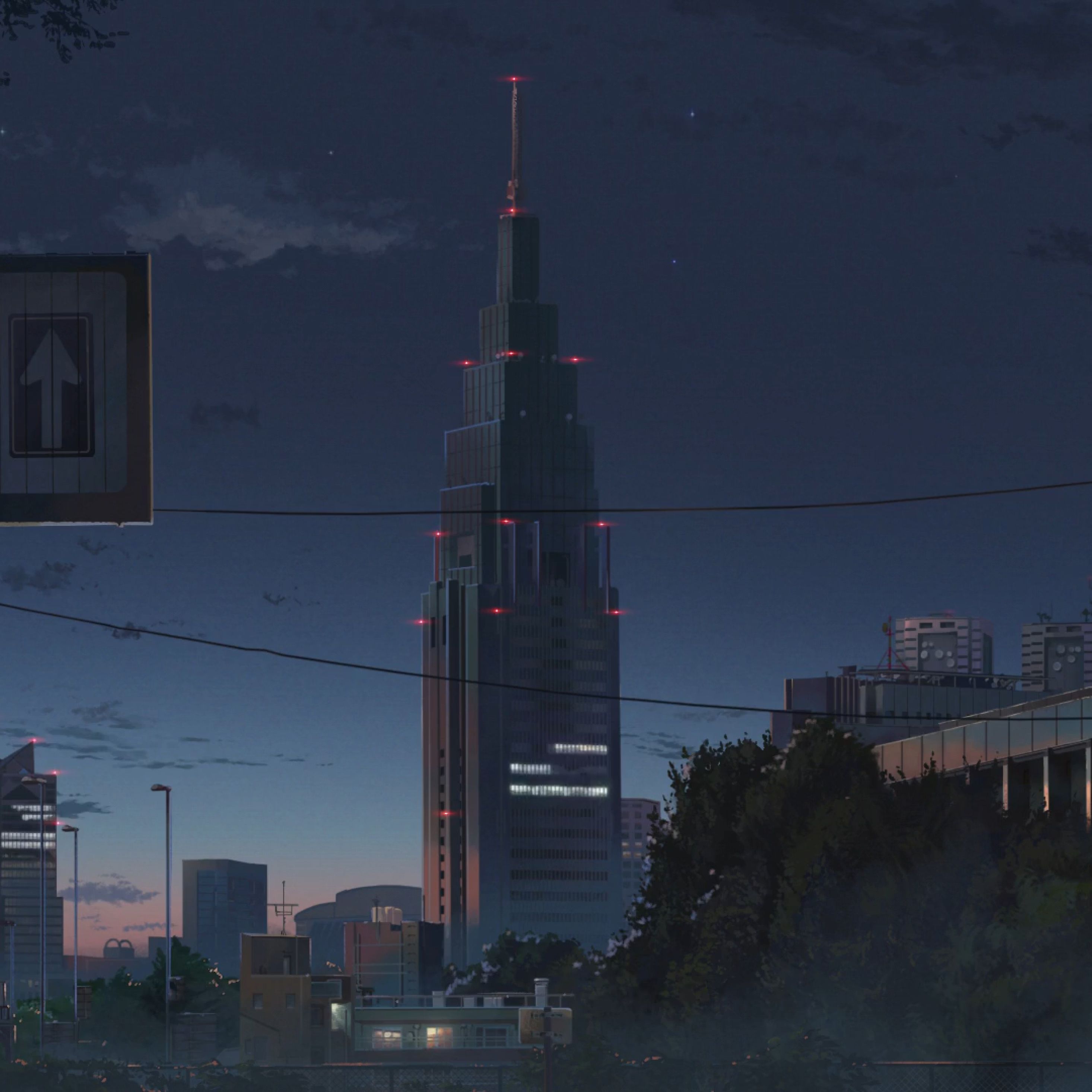Kimi No Na Wa Anime City iPad Pro Retina Display