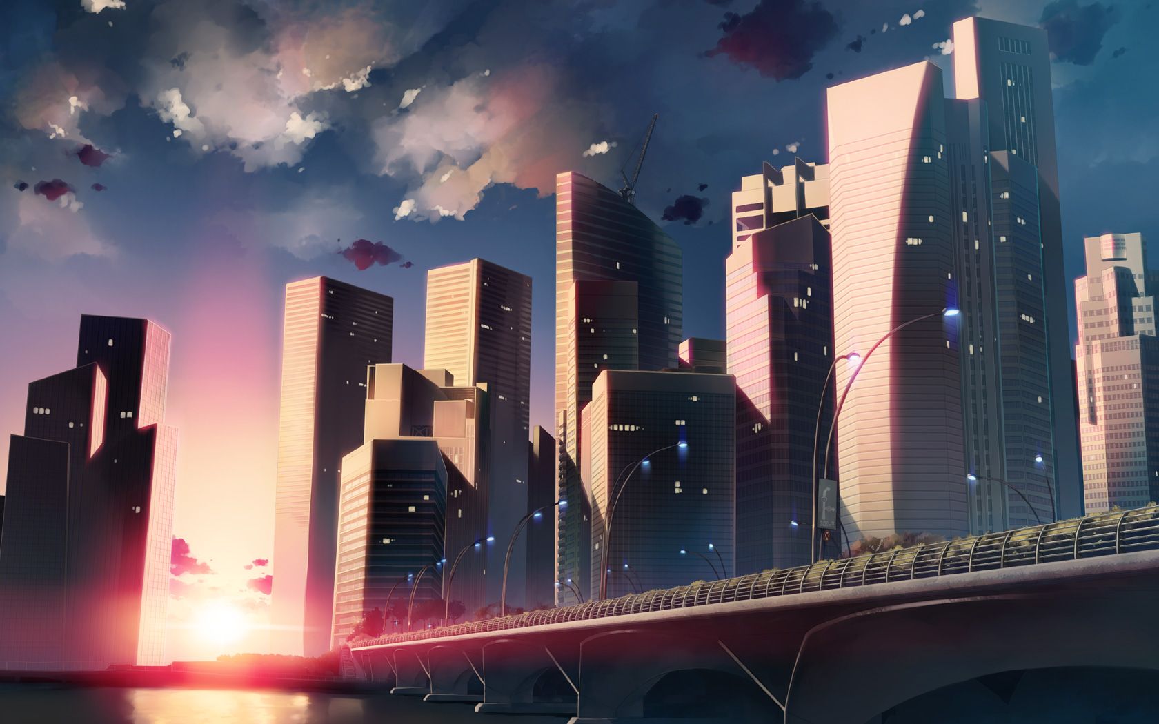 Building Anime City Hd Wallpaper Wallpaperbetter