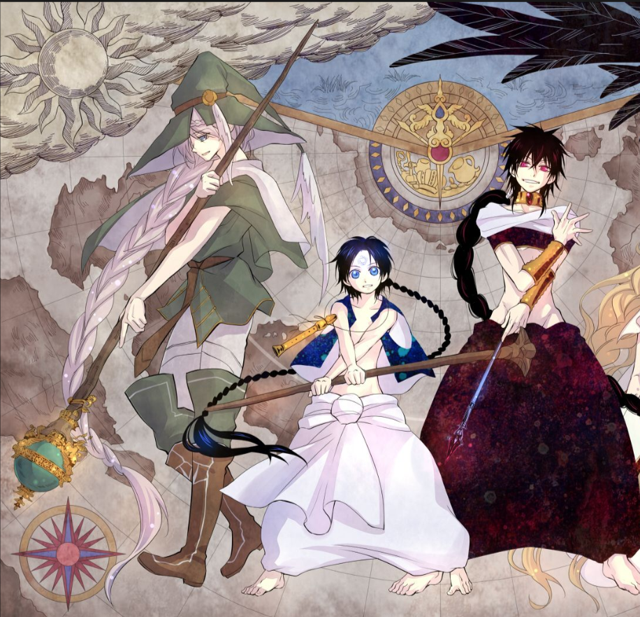 The Four Magi: Yunan, Judar, Scheherazade & Aladdin.