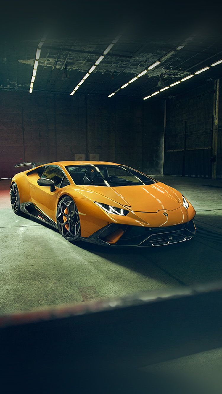 Lamborghini Yellow Car Garage Art