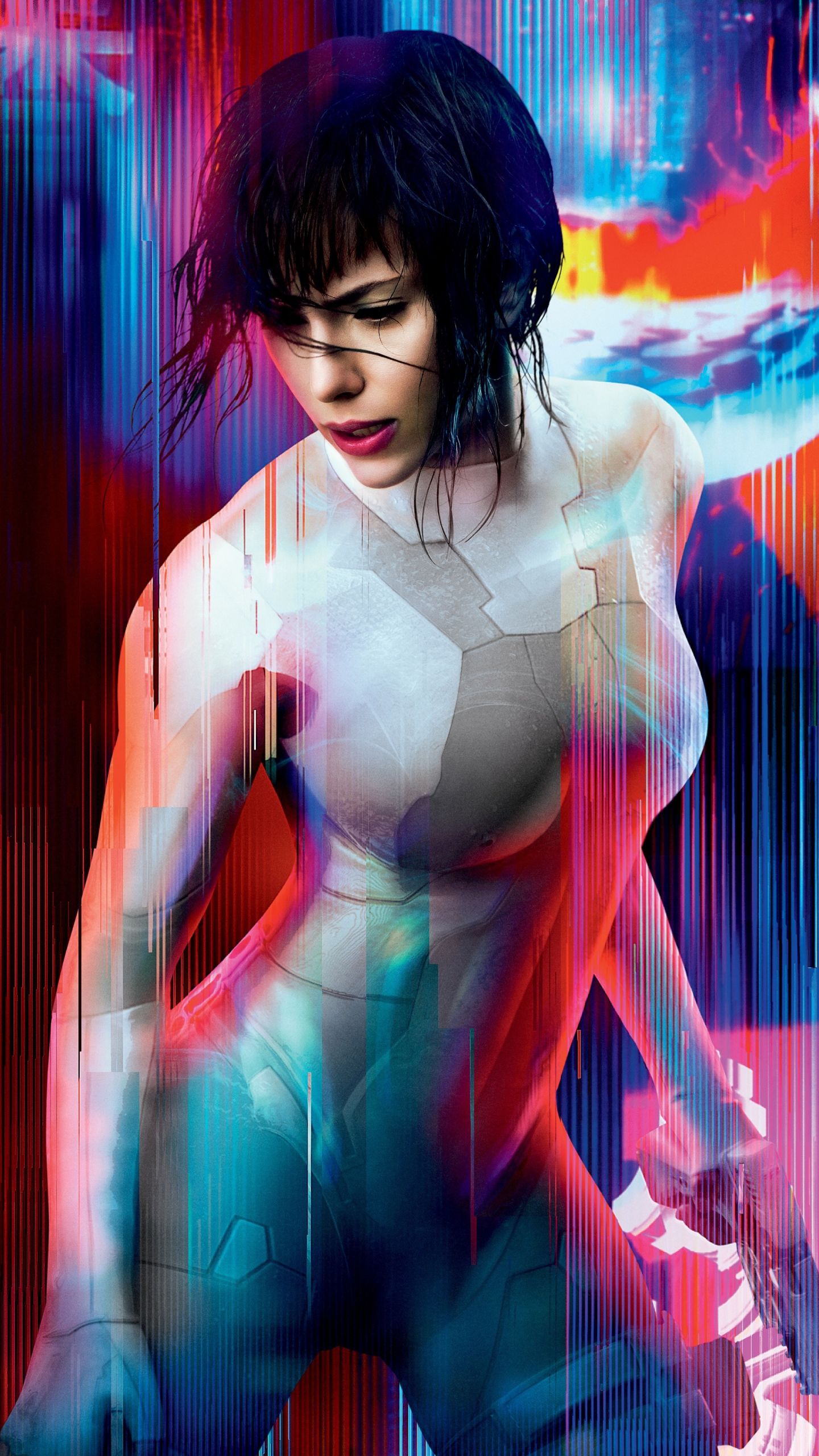 Download 1440x2560 wallpaper ghost in the shell, scarlett