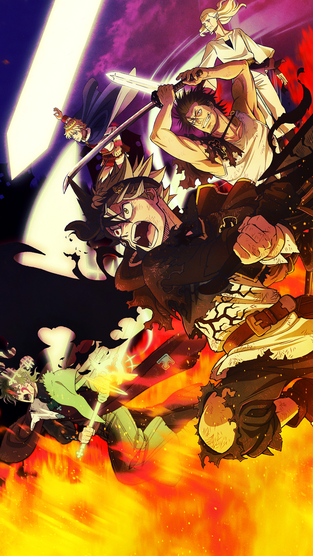 1242x2688 Resolution Asta FanArt Black Clover Iphone XS MAX