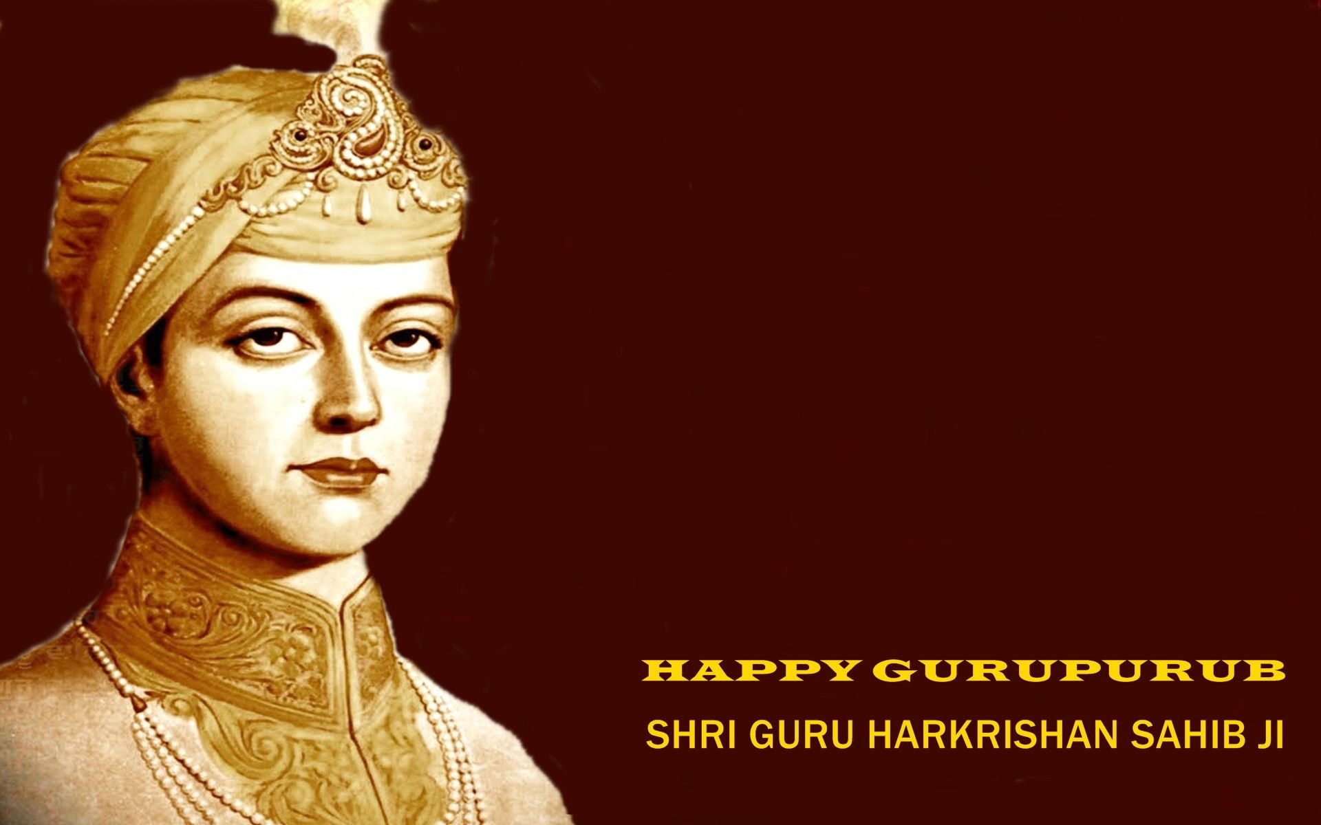 Happy Gurupurab Shri Guru Harkrishan Sahib Ji 2015 HD Wallpaper