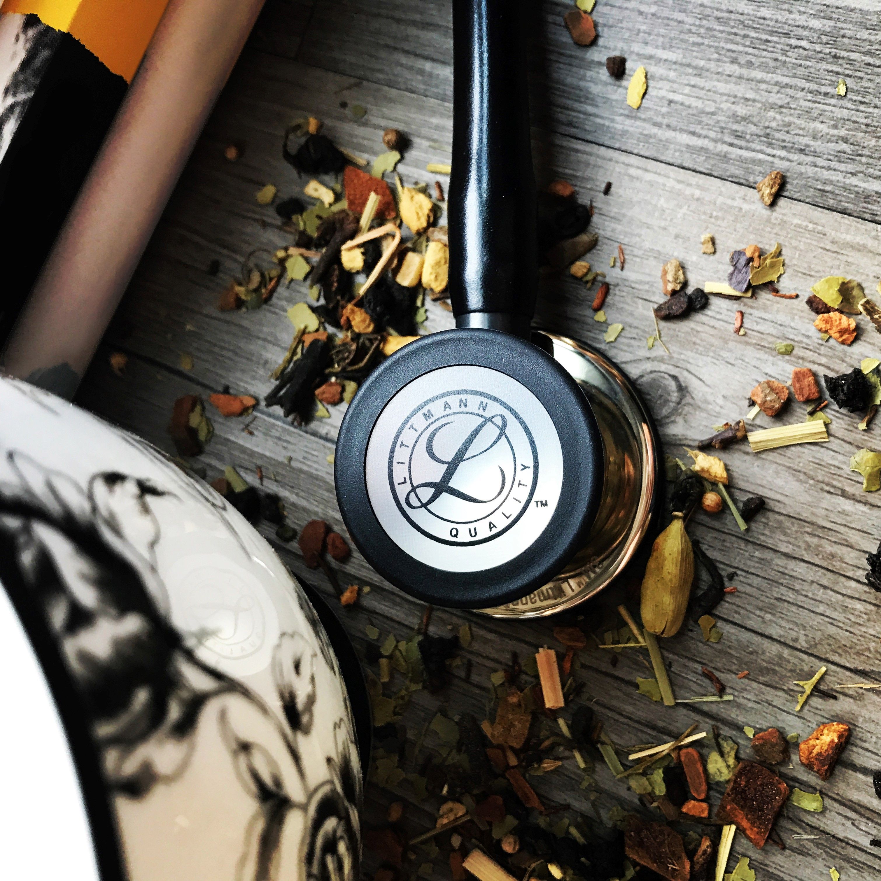 Deep breaths, tea, and a good book. Cardiology IV Black