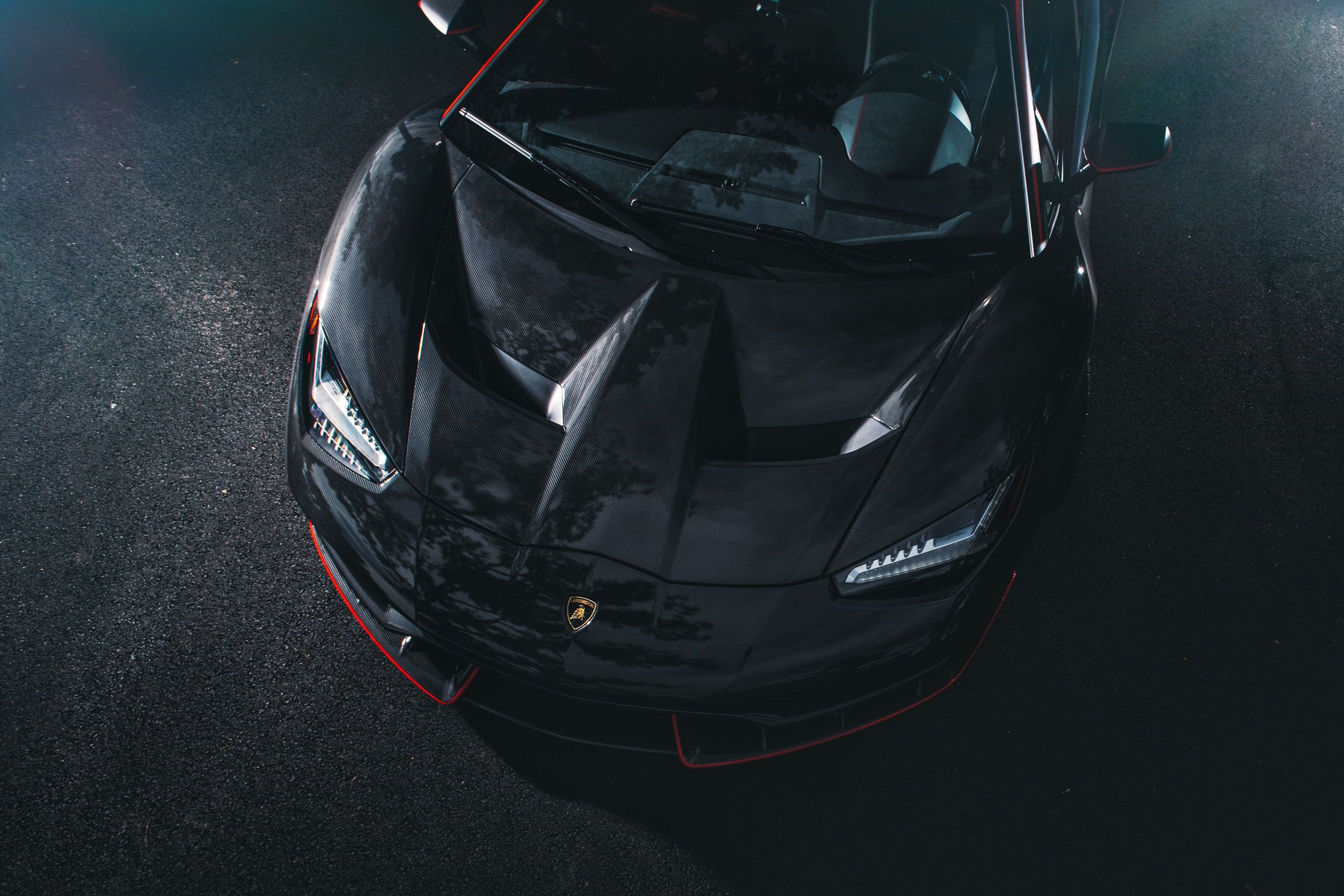 Lamborghini Centenario Coupe Front Black Carbon