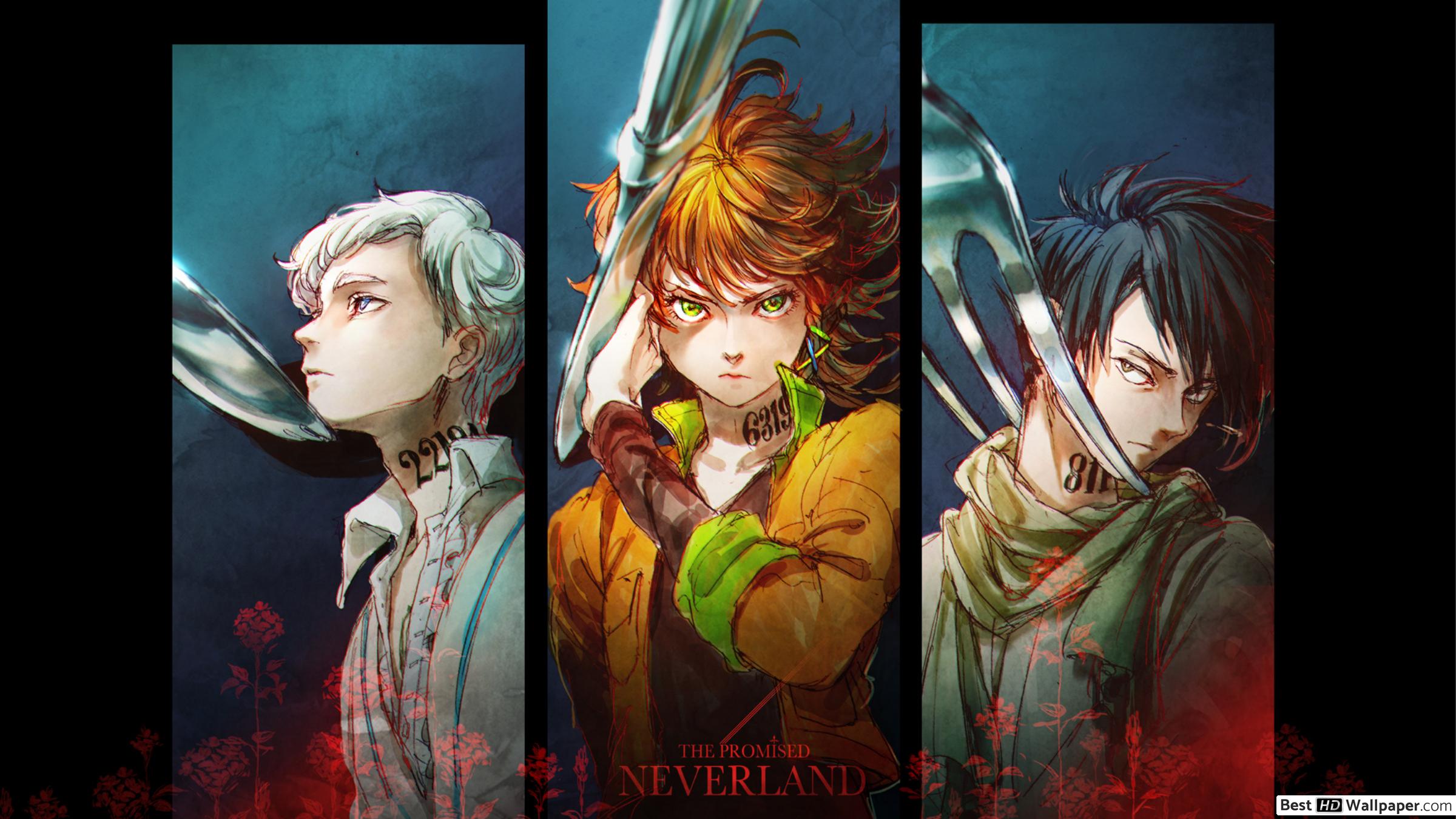 The Promised Neverland, Emma, Ray HD wallpaper download