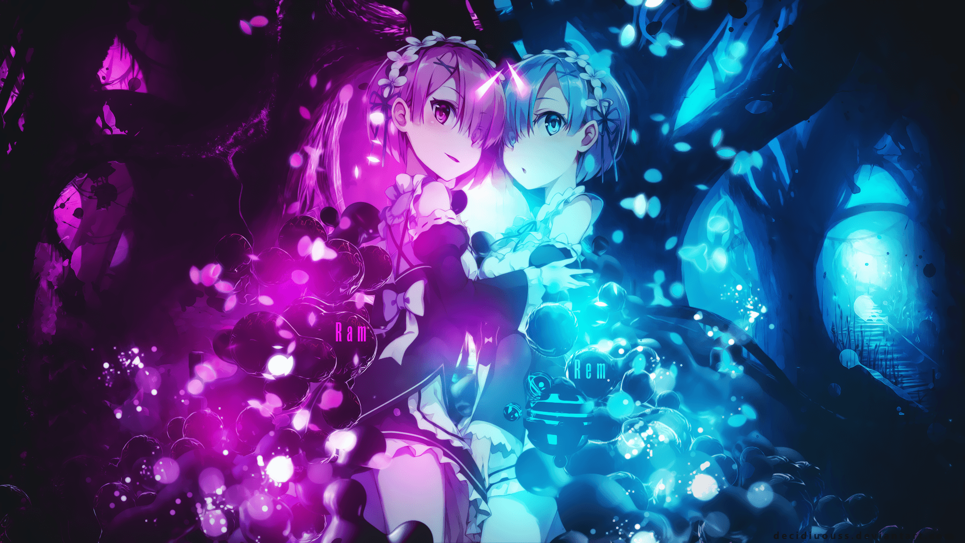 Blue And Purple Anime Wallpapers - Wallpaper Cave