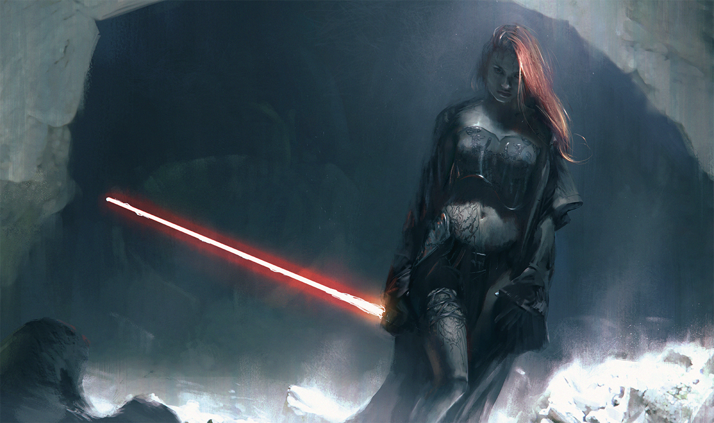Women with Lightsabers wallpaper