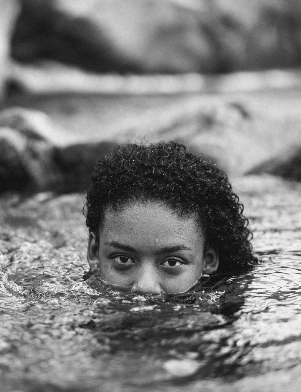 Woman In Water Picture. Download Free Image
