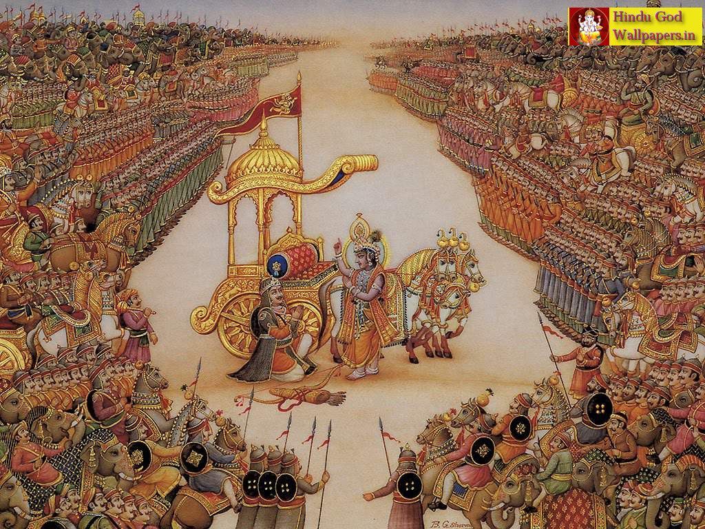 Arjun Mahabharat Wallpaper. Bhagavad gita, The mahabharata, Painting