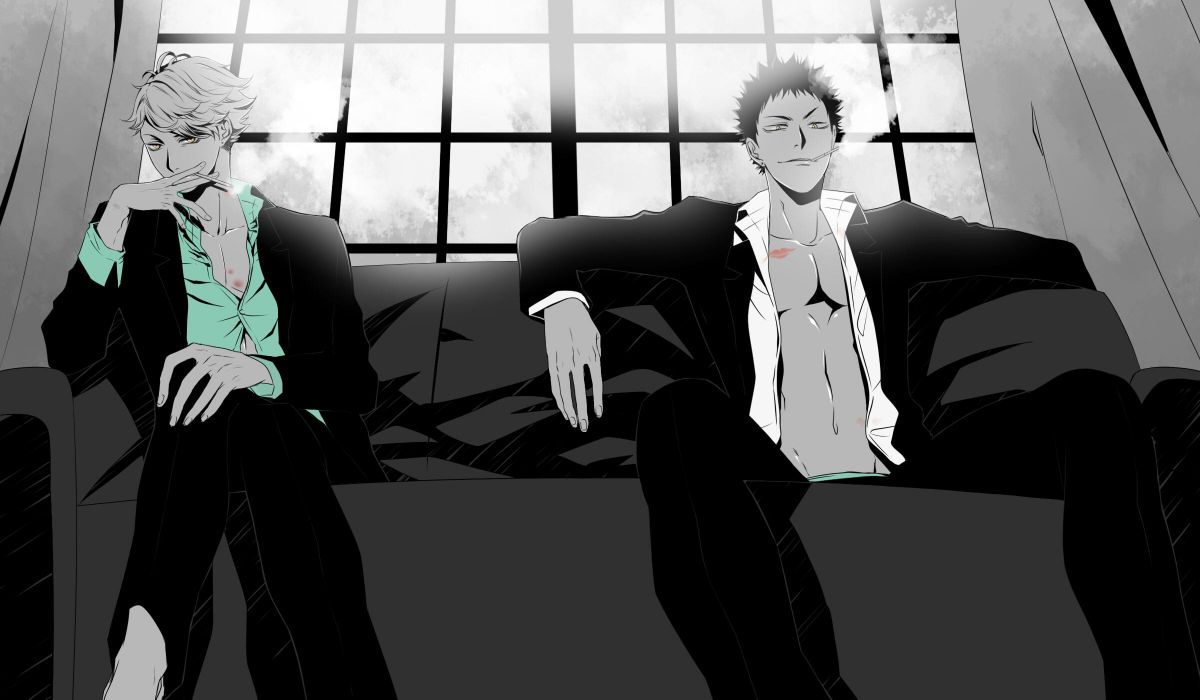 Haikyuu Ooikawa Tooru Iwaizumi Hajime wallpaperx1400