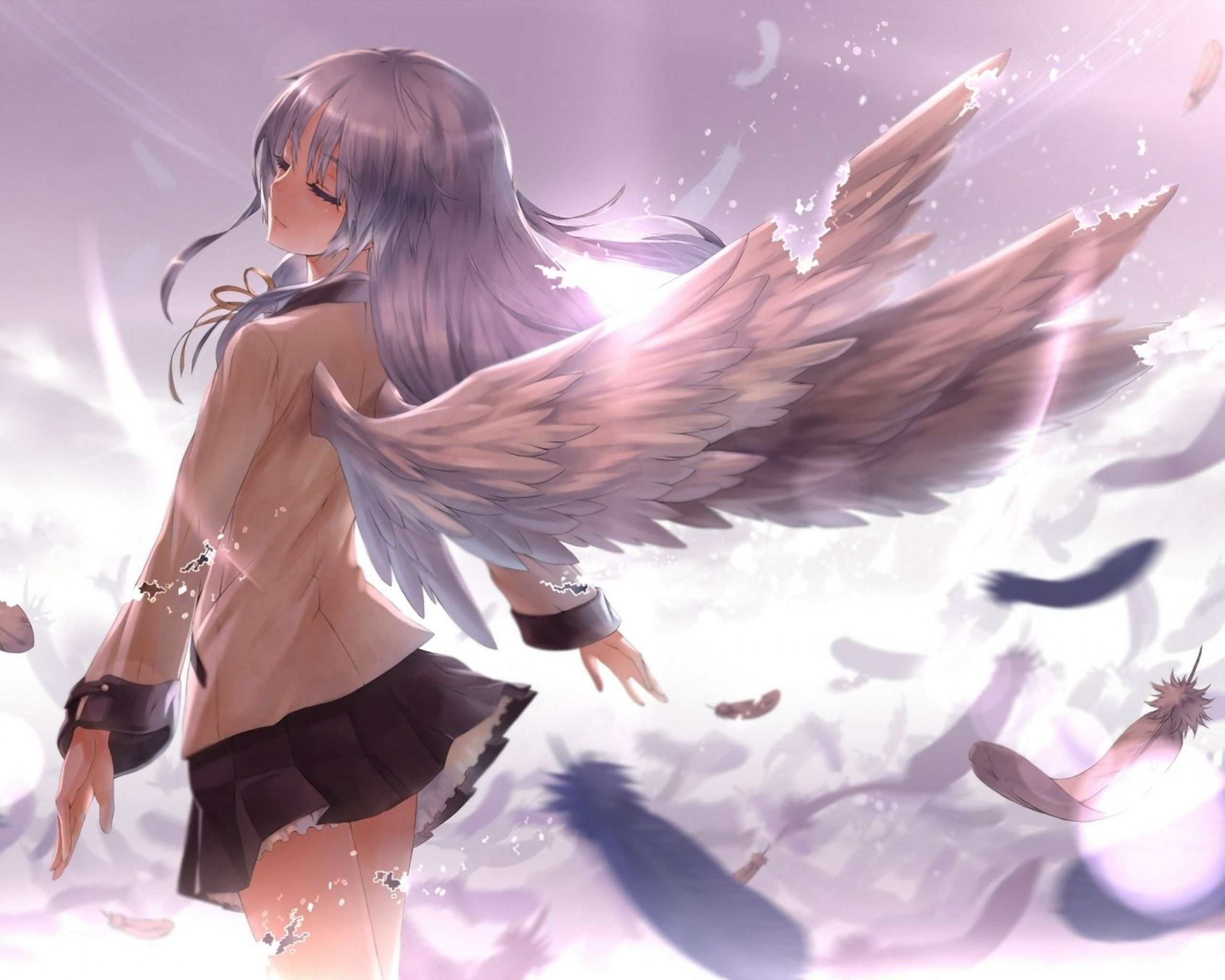 Free download Anime Angel wings HD Image [1920x1200] for your Desktop,  Mobile & Tablet | Explore 22+ Anime Angel Wings Wallpapers | Angel Wings  Background, Anime Angel Wallpaper, Red Wings Wallpaper
