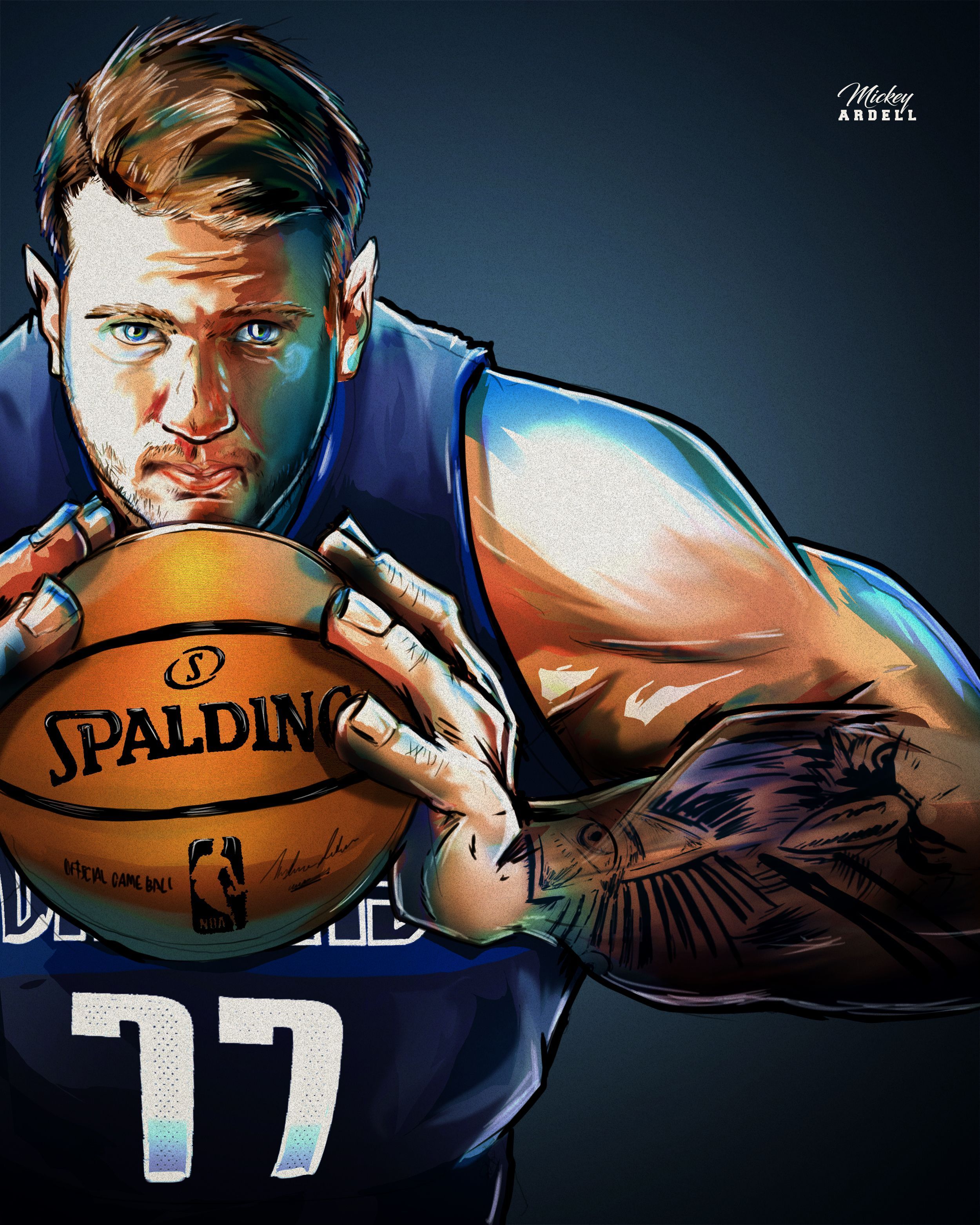 Cartoon Luka Doncic Wallpapers Wallpaper Cave