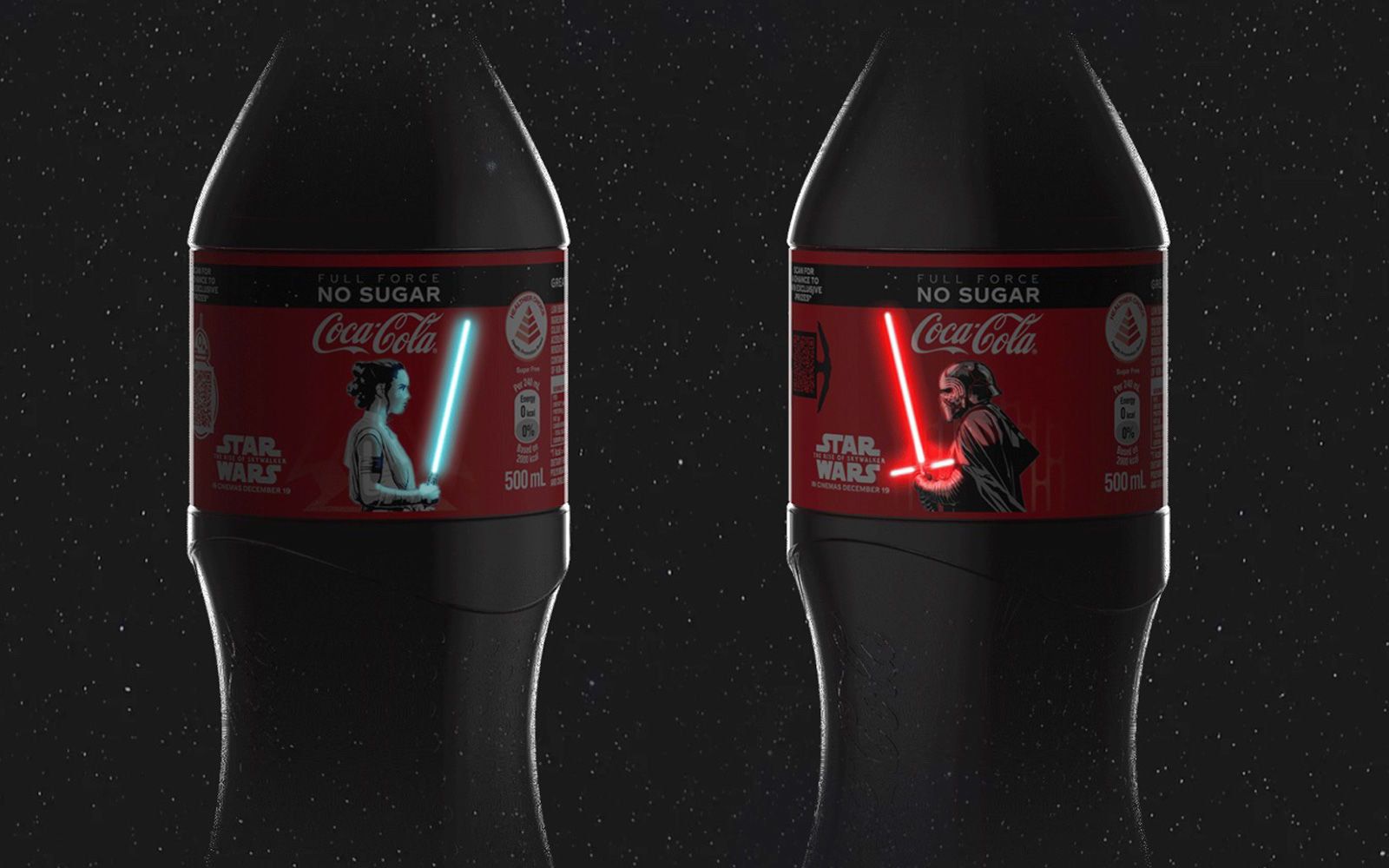 OLED Used To Bring Star Wars Lightsabers To Life On Coca Cola Bottles