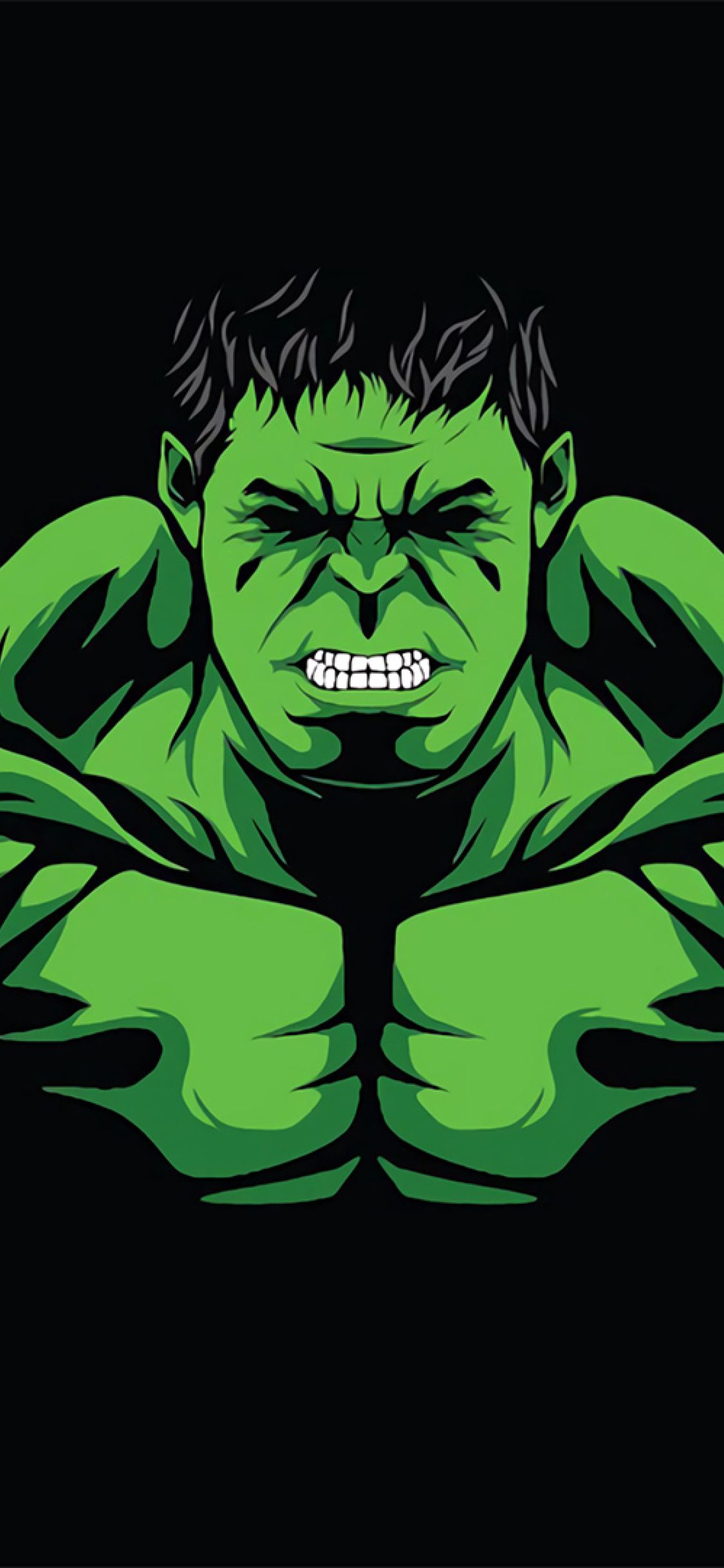Hulk Minimal iPhone XS, iPhone 10, iPhone X Wallpaper, HD